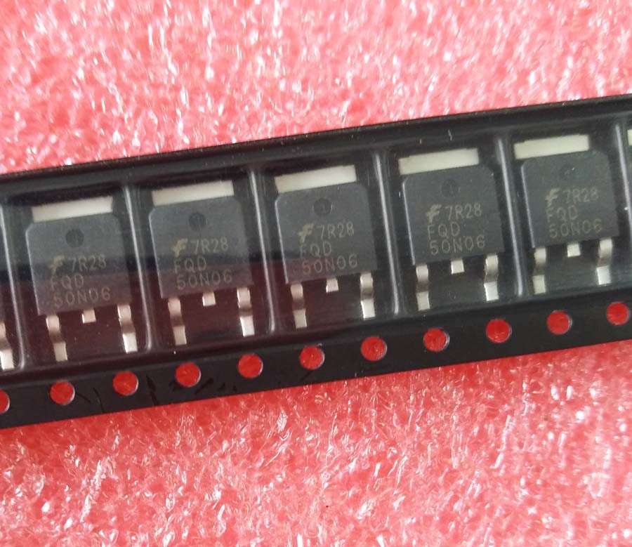 50PCS New FQD50N06 50A 60V N-Channel 50N06 SMD TO-252 MOSFET FQD 50N06