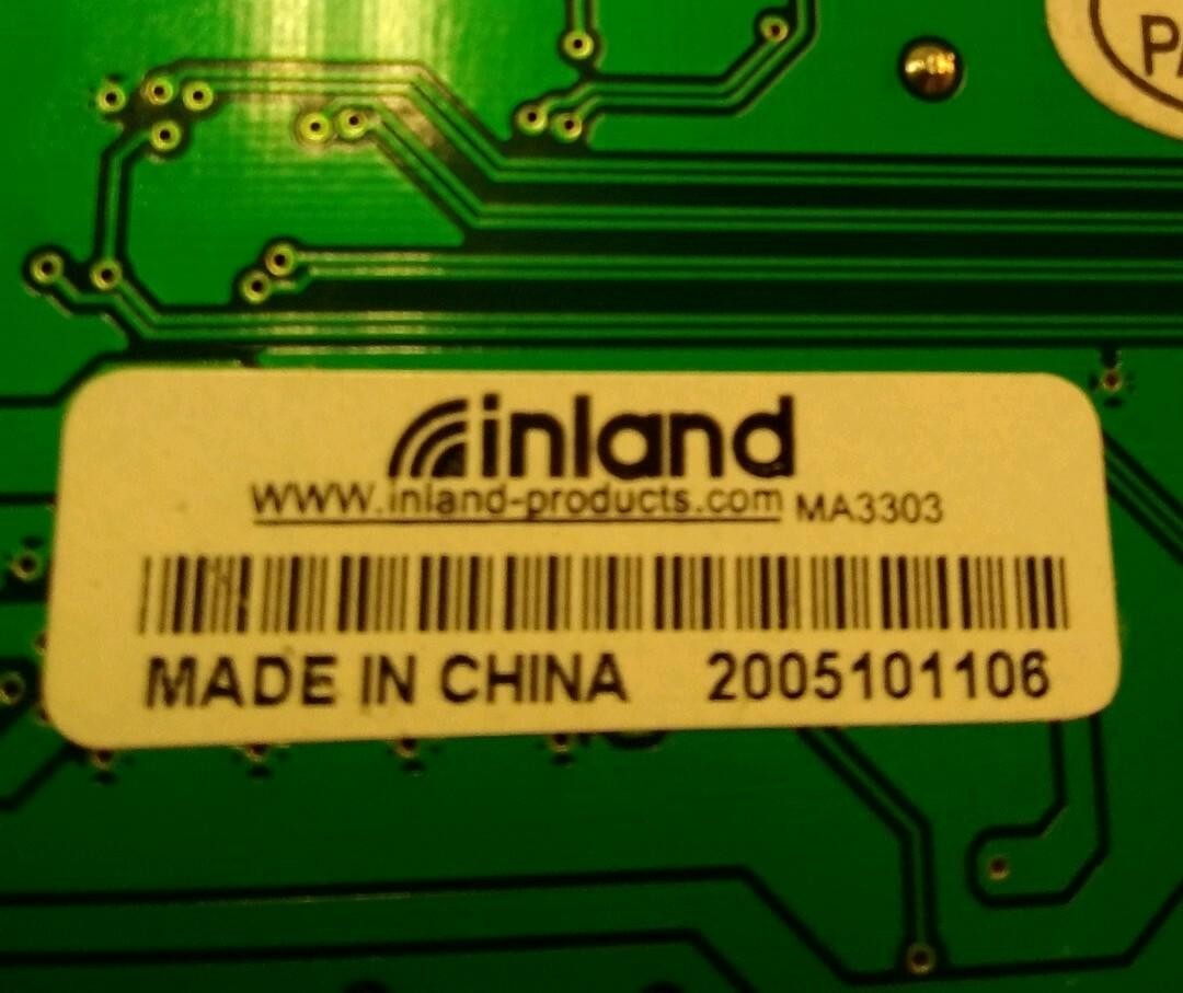 Inland MA3303 PCI to USB 2x External 1x Internal Firewire Adapter