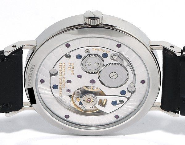 NOMOS Glashütte Tangente 2-Date Steel Manual Blue Dial Leather NM136 Men’s Watc