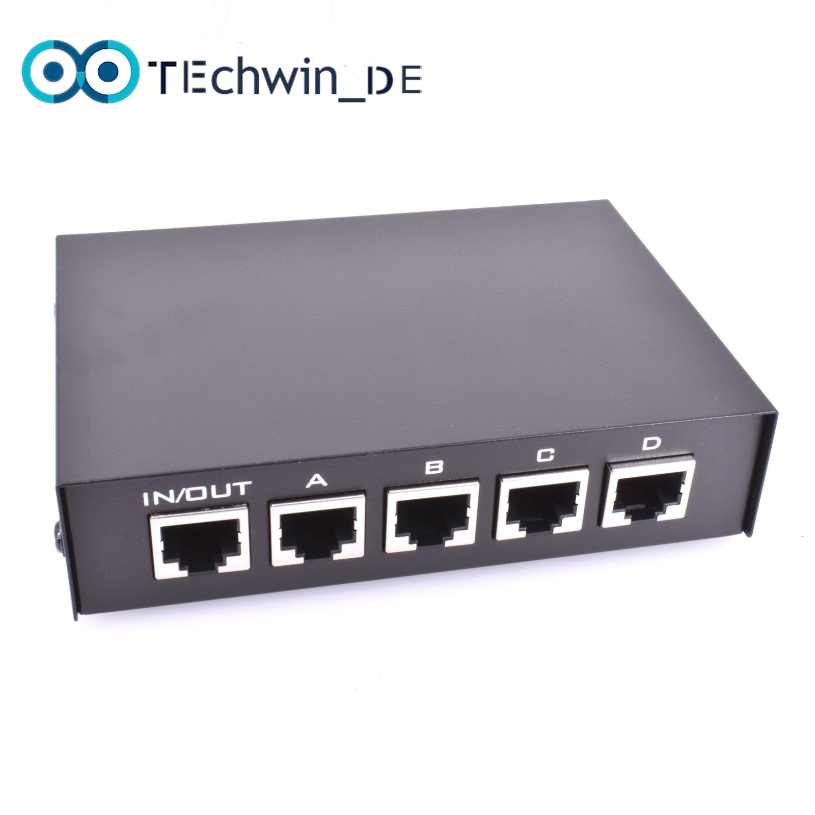 4 Port 8P8C RJ45 Manual Sharing Networking Switch Box Adapter MT-RJ45-4 Box New