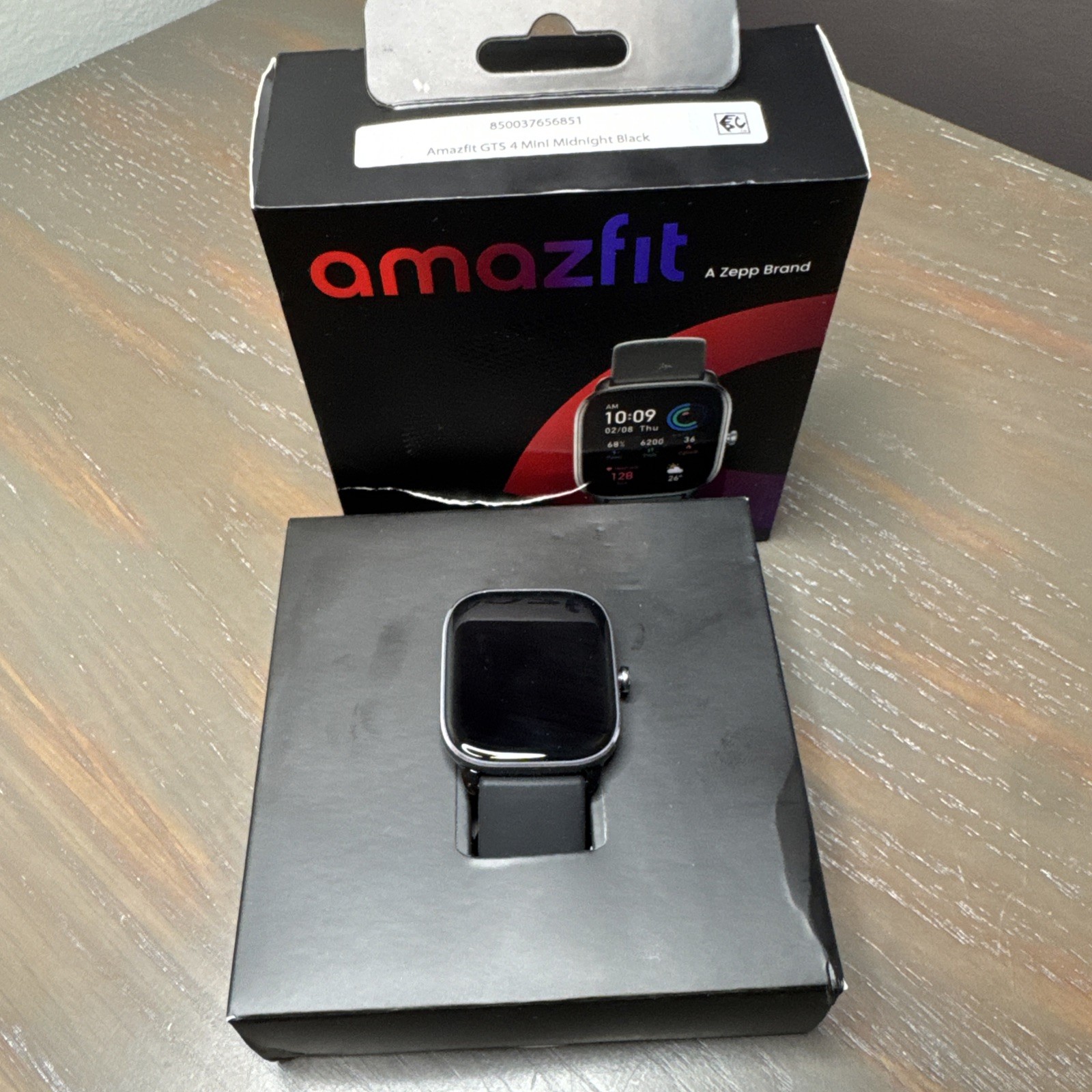 Amazfit GTS 4 LCD Mini Smart Watch 1.65″ Midnight Black Android IOS