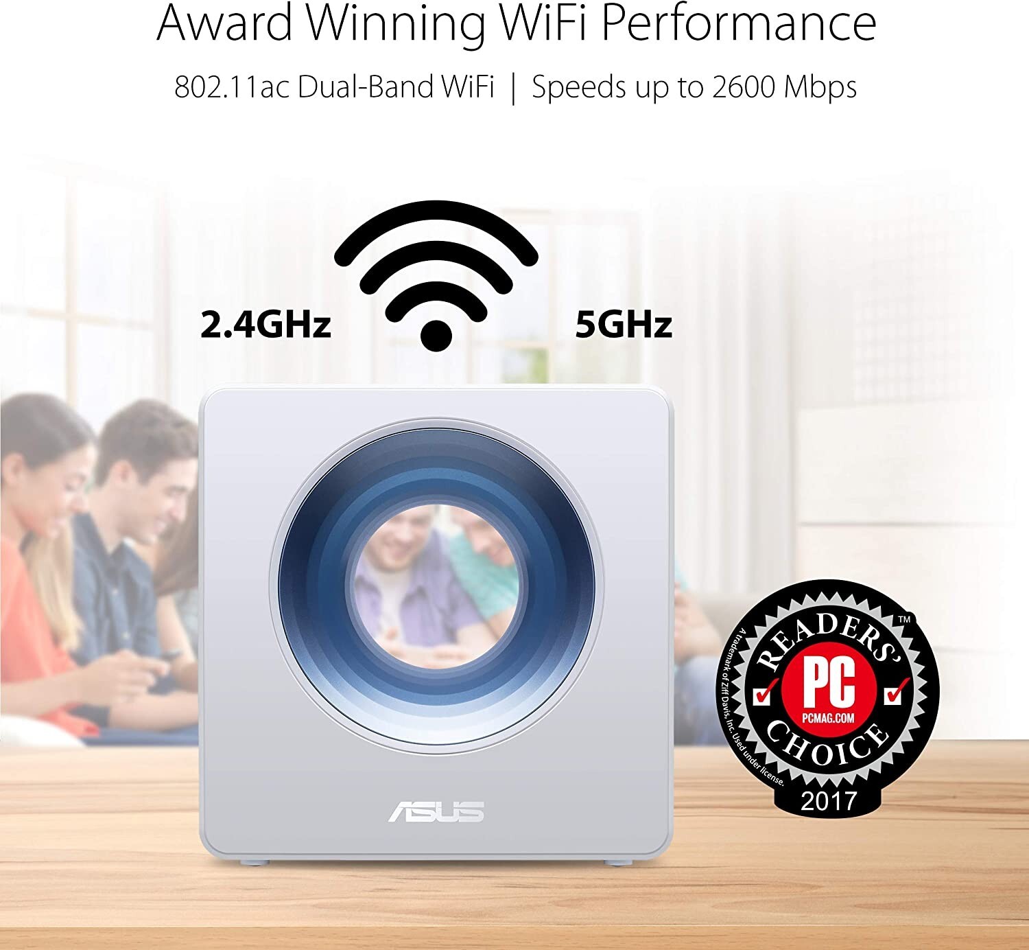 ASUS AC2600 WiFi Router Blue Cave – Dual Band Gigabit Wireless Router Featuri…
