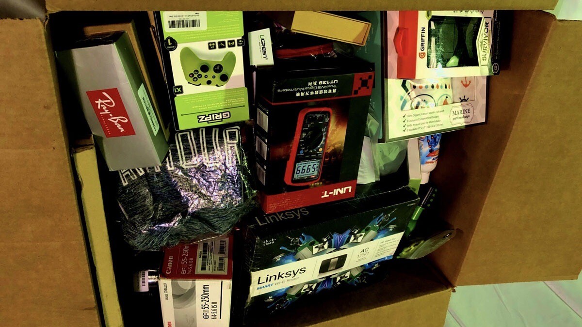Mystery Clothing and Electronic Box