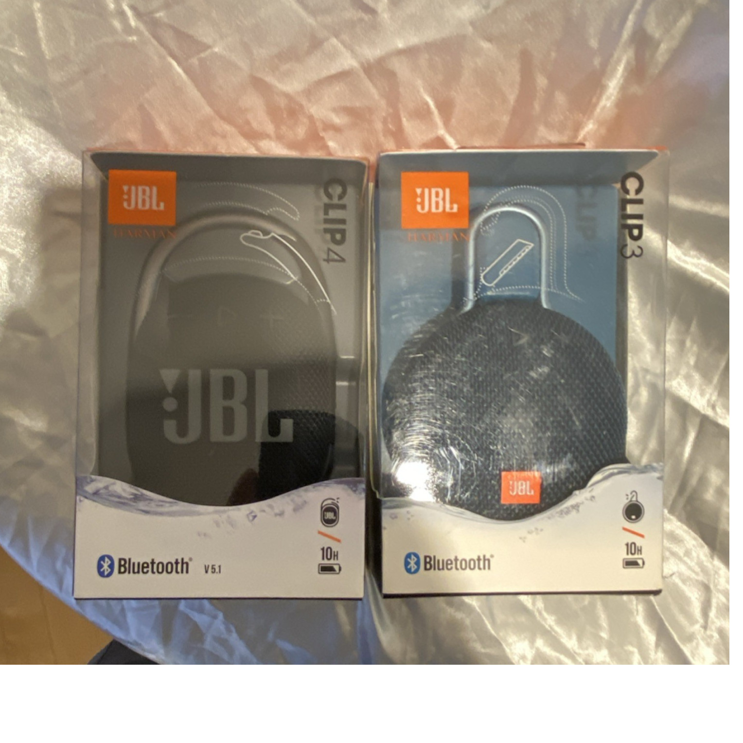 JBL Bluetooth Portable Speakers Lot: Clip 3 & Clip 4 Mixed Lot