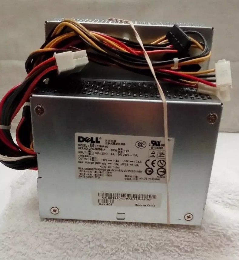 DELL POWER SUPPLY D280P-00 DPS-280DB A REV.01