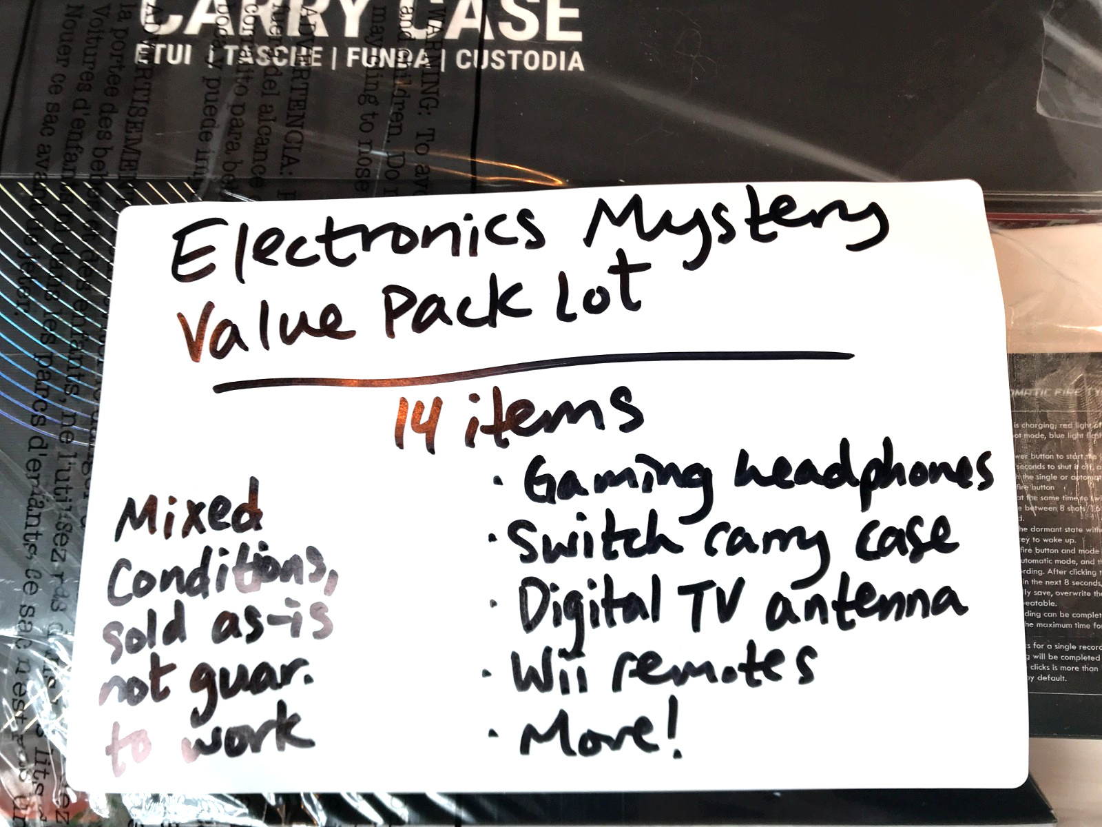 Electronics Lot Items Liquidation Gaming Torras Case Wii Remotes Antenna 14 Pcs
