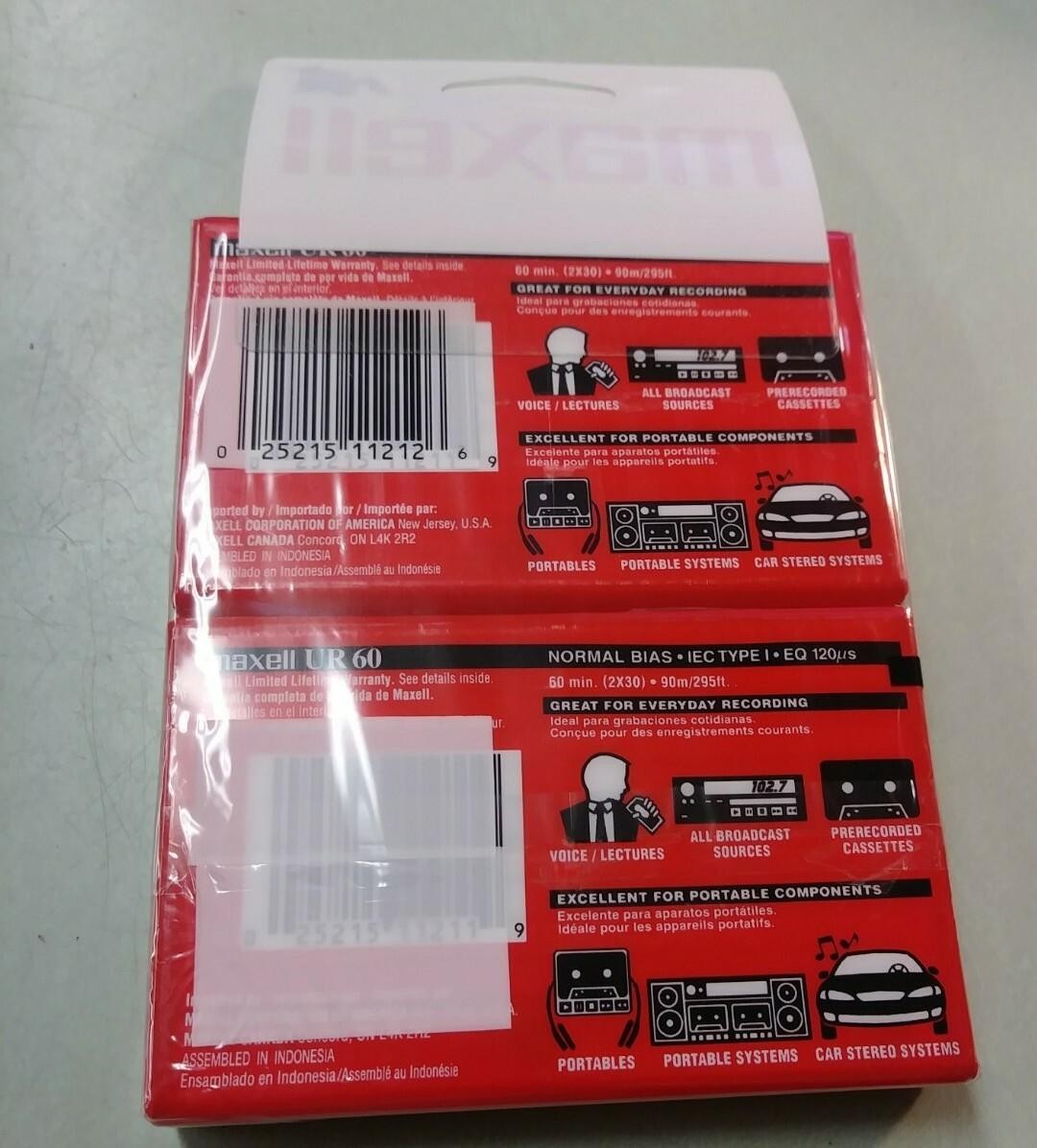 14 Total Tapes Maxell UR60 Normal Bias Audio Cassette Recording !SEALED!