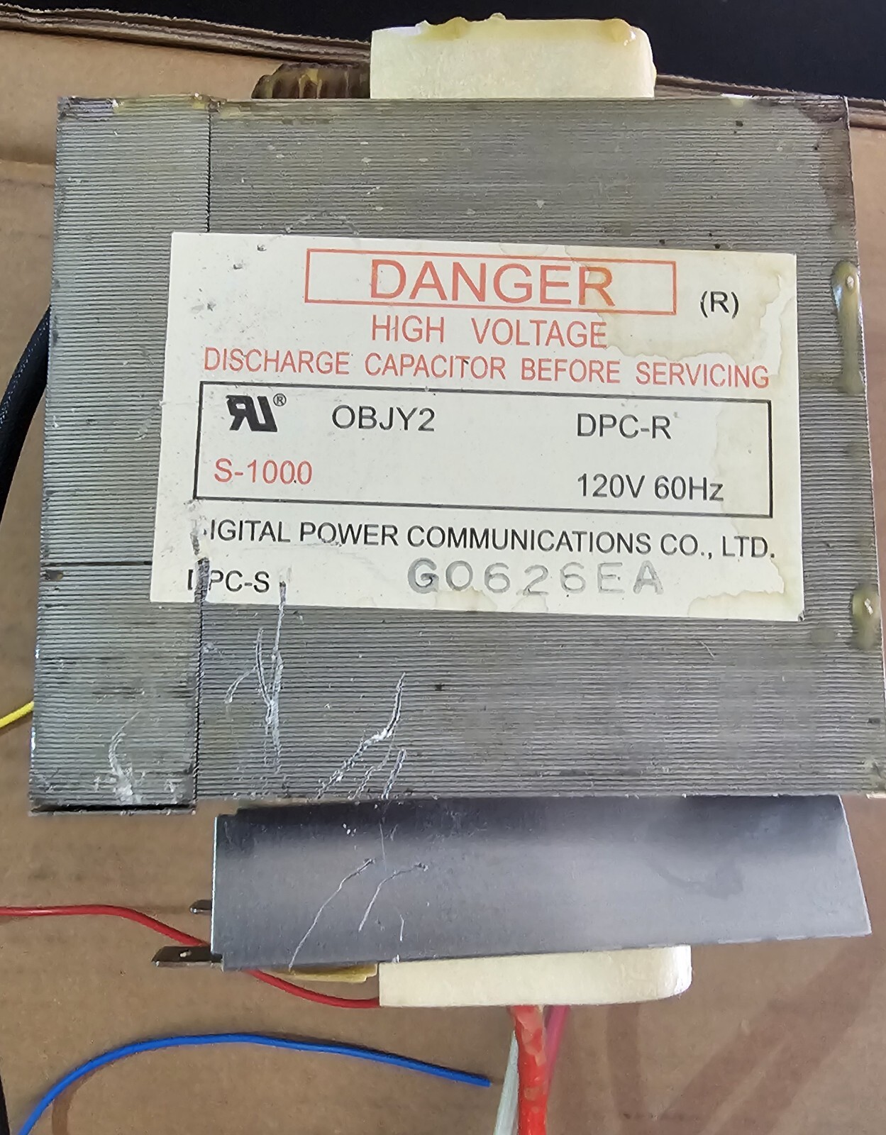 Magnetron And Other Microwave Components, Removed From Older WORKING Microwave
