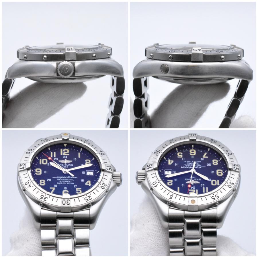 BREITLING Watch A17345 Superocean Professional Black Automatic 42mm Men’s w/Box