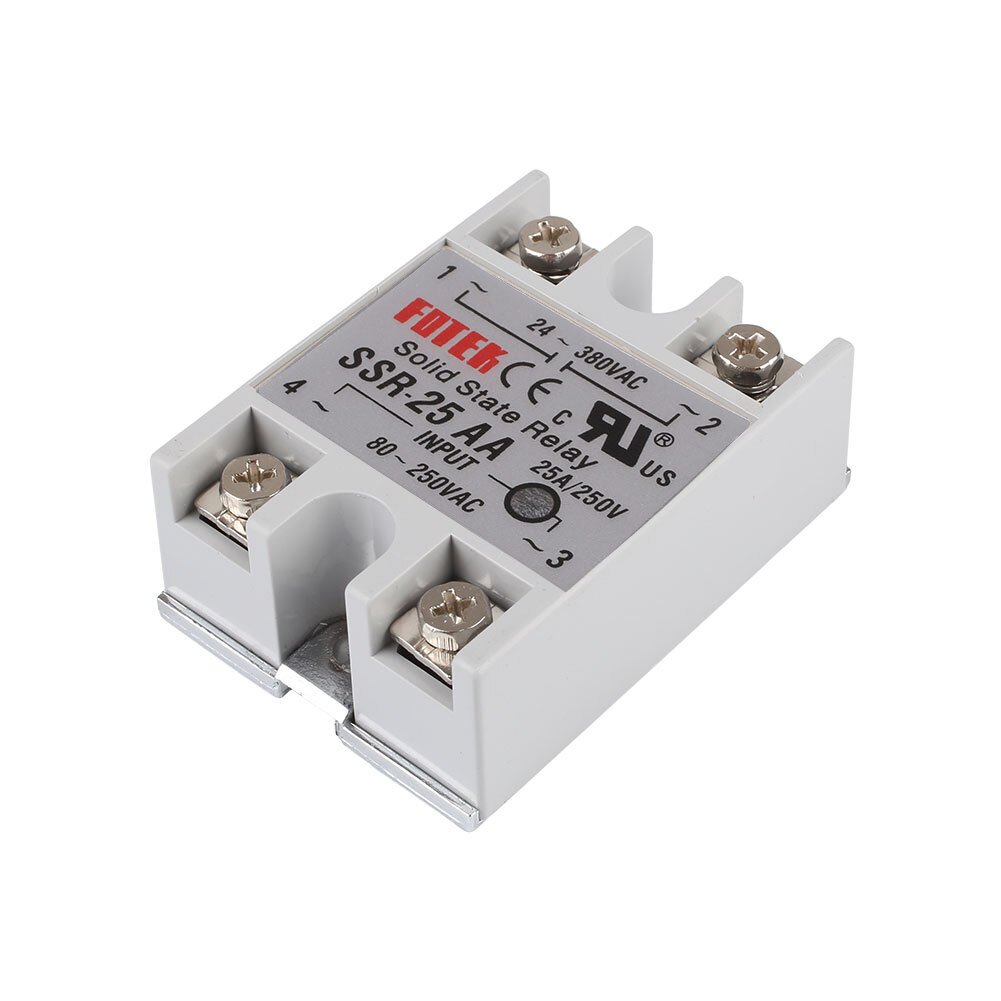 SSR-25AA AC-AC 25A 80-250VAC 24-380VAC FOTEK Soild State Relay Module