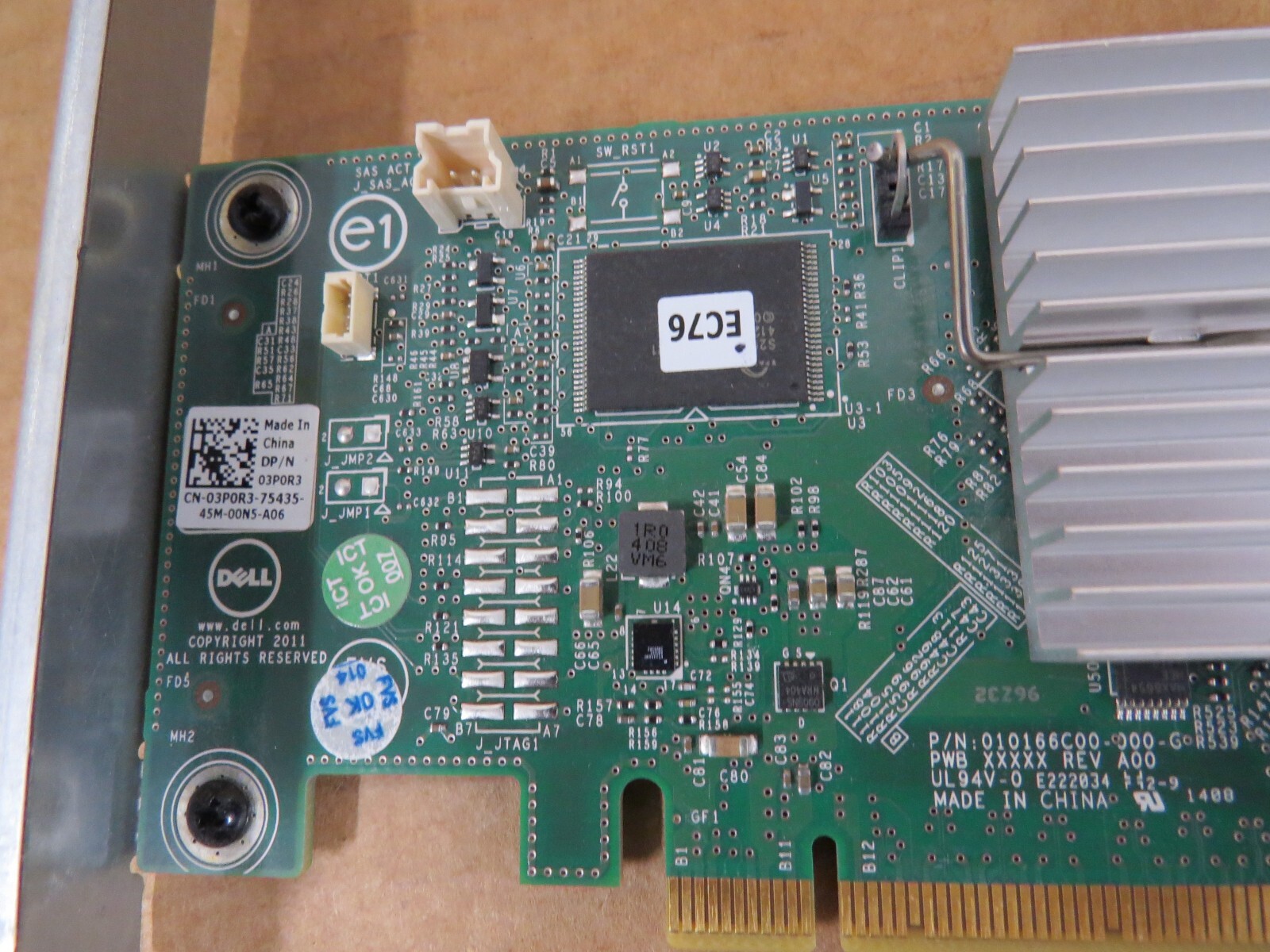 Dell PowerEdge 03P0R3 PERC H310 UCSA-801 RAID Controller Adapter Card