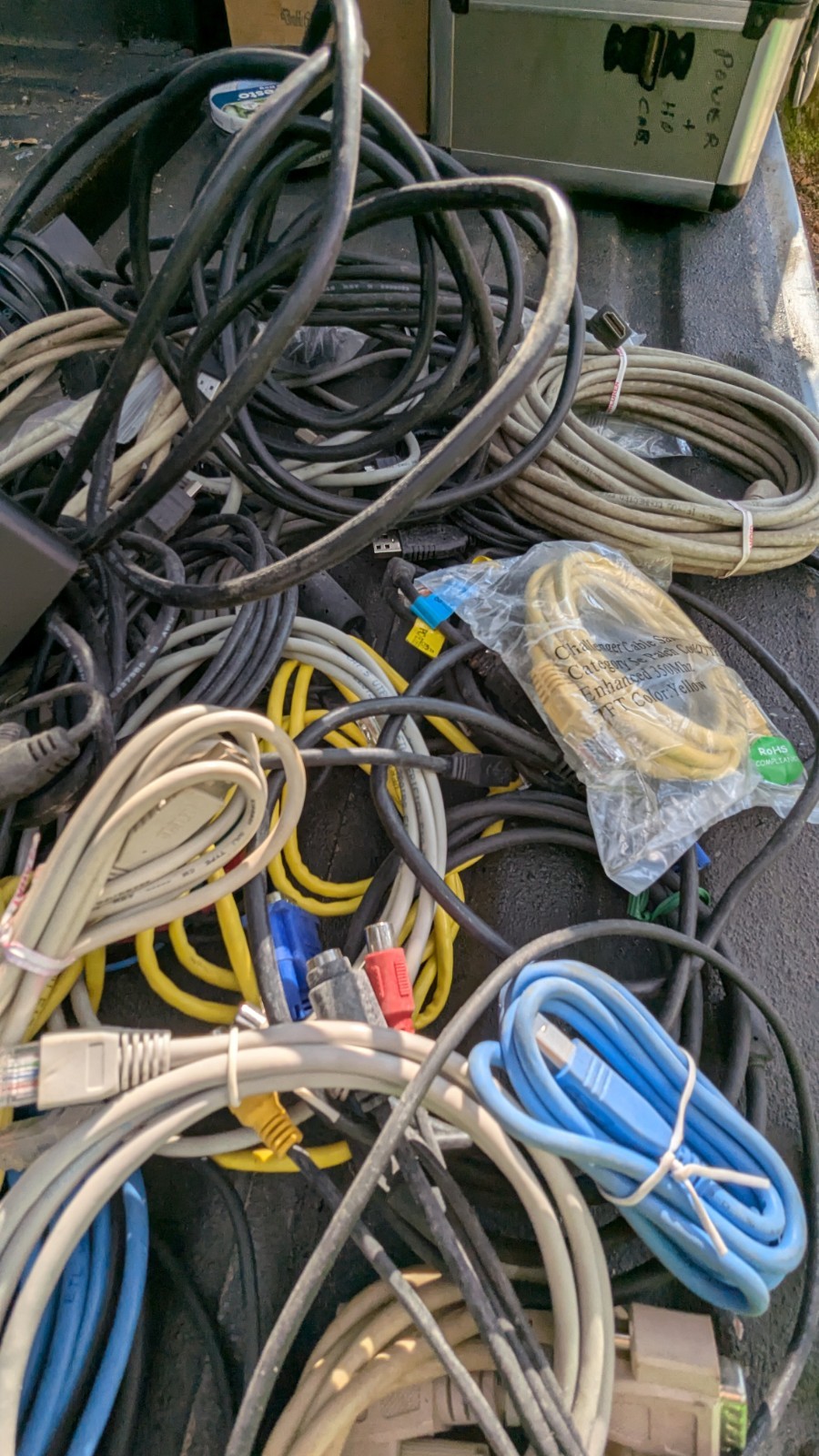 HUGE Electronics Cable Lot HDMI VGA Ethernet Lan USB Radio Shack Module Direct