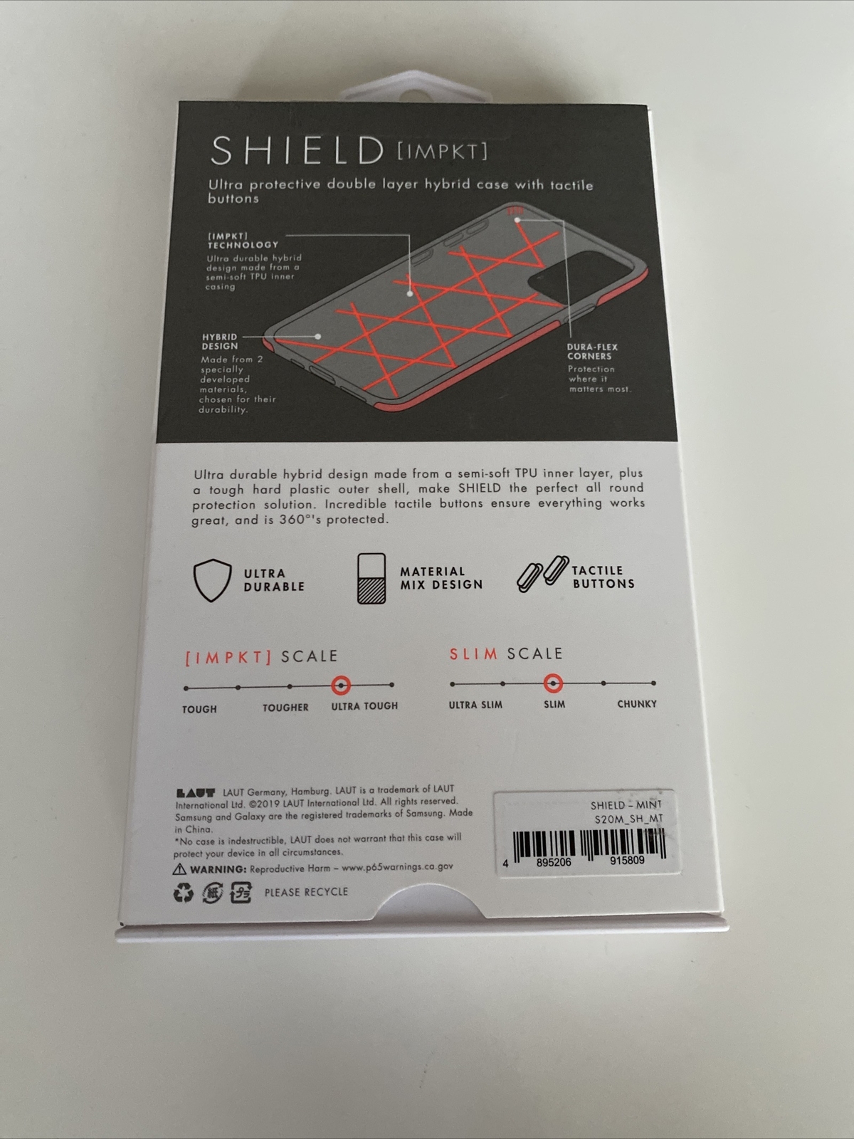 LAUT Shield Samsung Galaxy S20+ Case – Mint