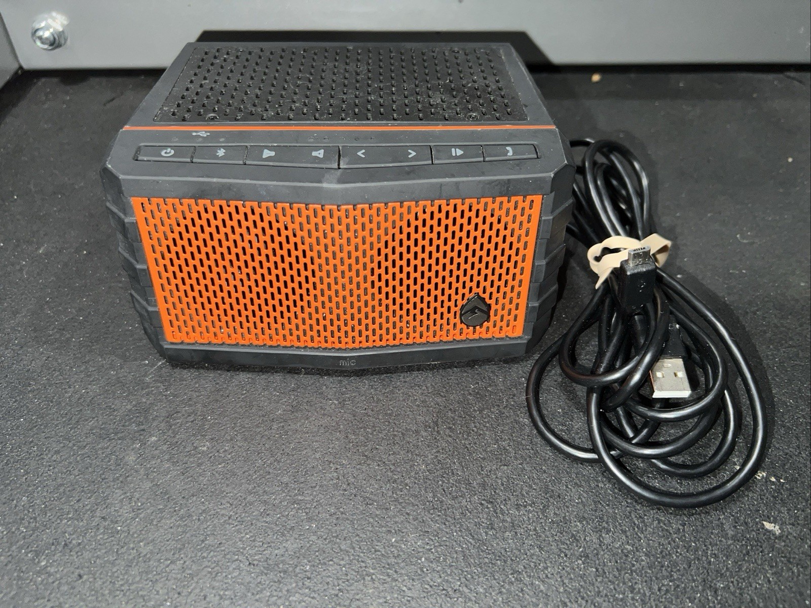 ECOXGEAR Ecojam Waterproof Bluetooth Portable Speaker (Black) With Orange +usb