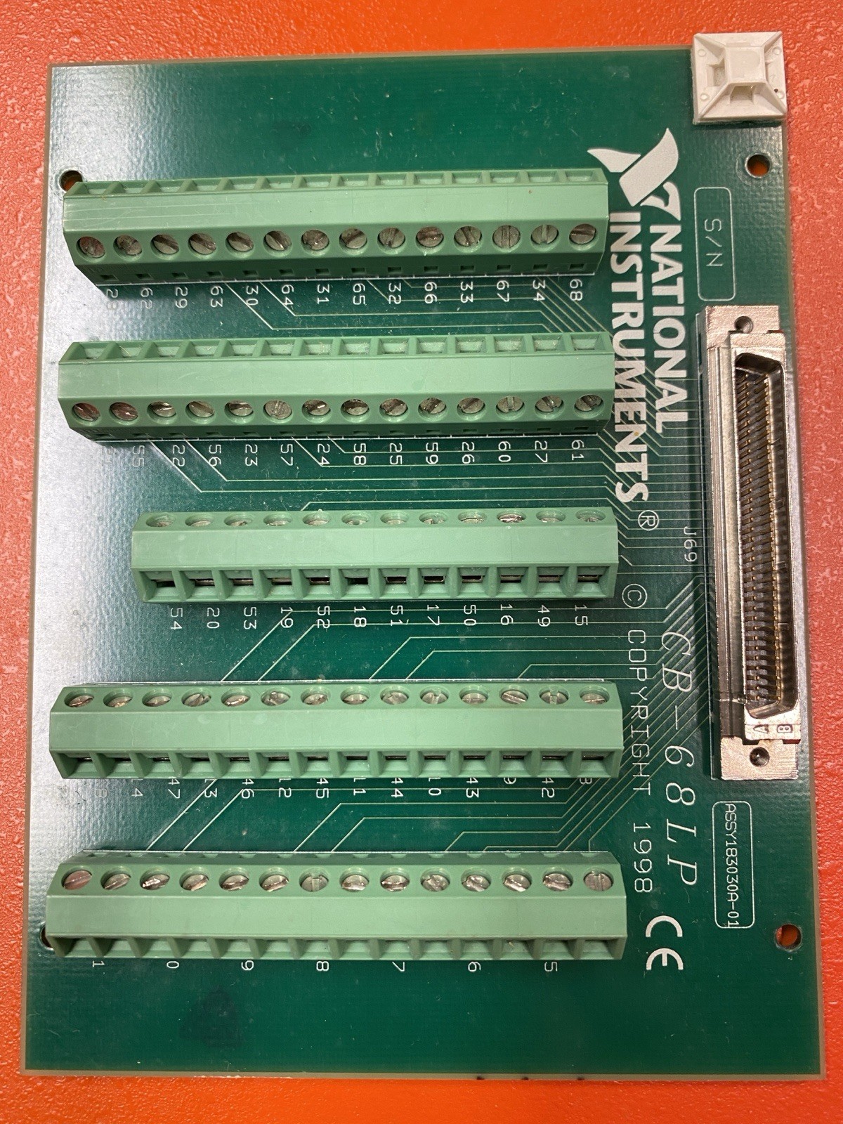 National Instrument breakout board CB-68LP