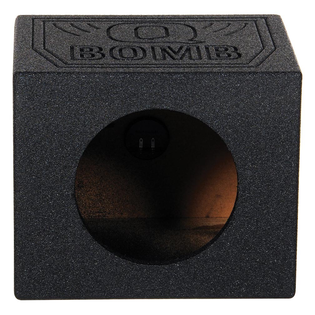Qpower Single 10″ Sealed Woofer Enclosure withh Bed Liner Spray