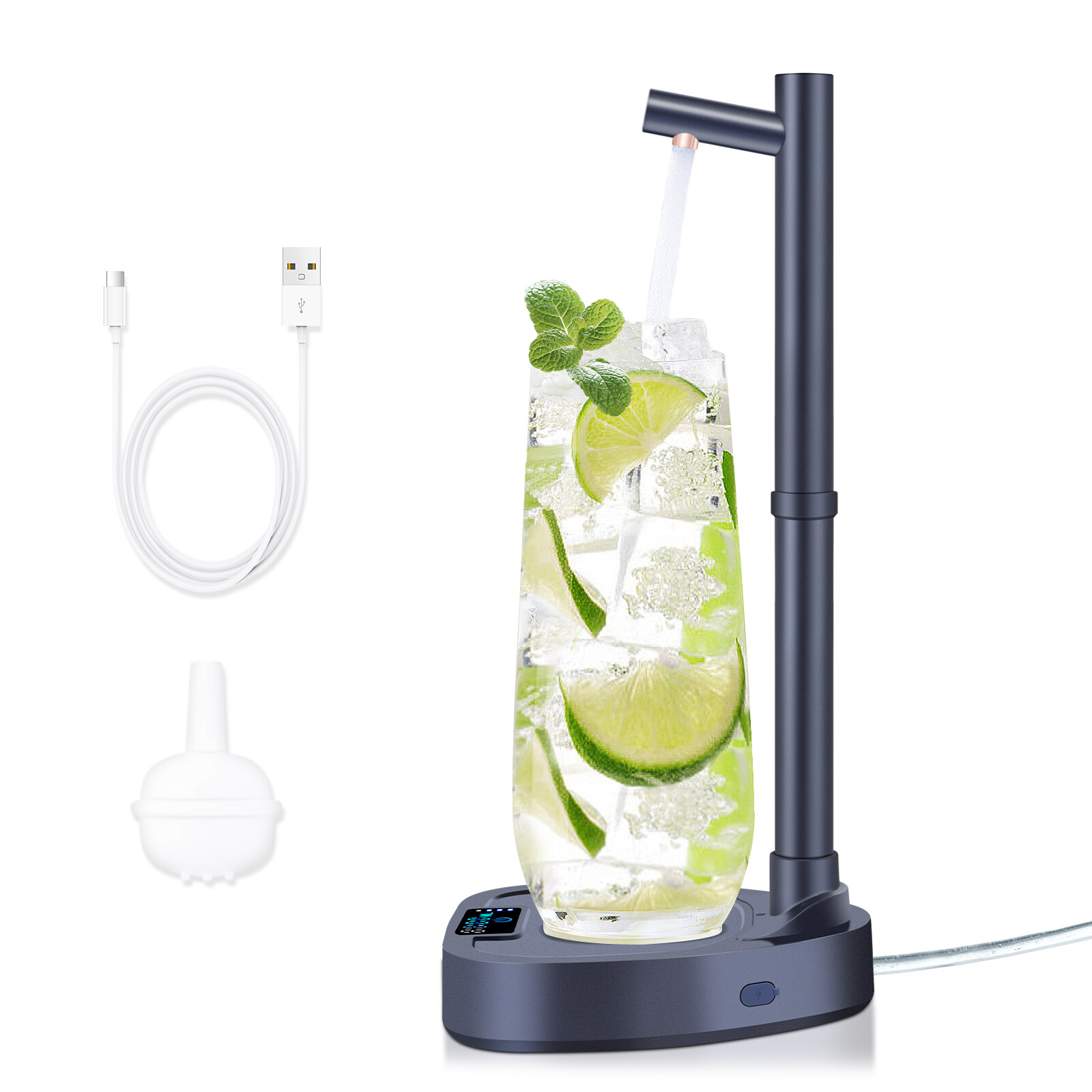 Added Extension Tupe Water Dispenser Automatic Water Bottle Desktop Rechargeable