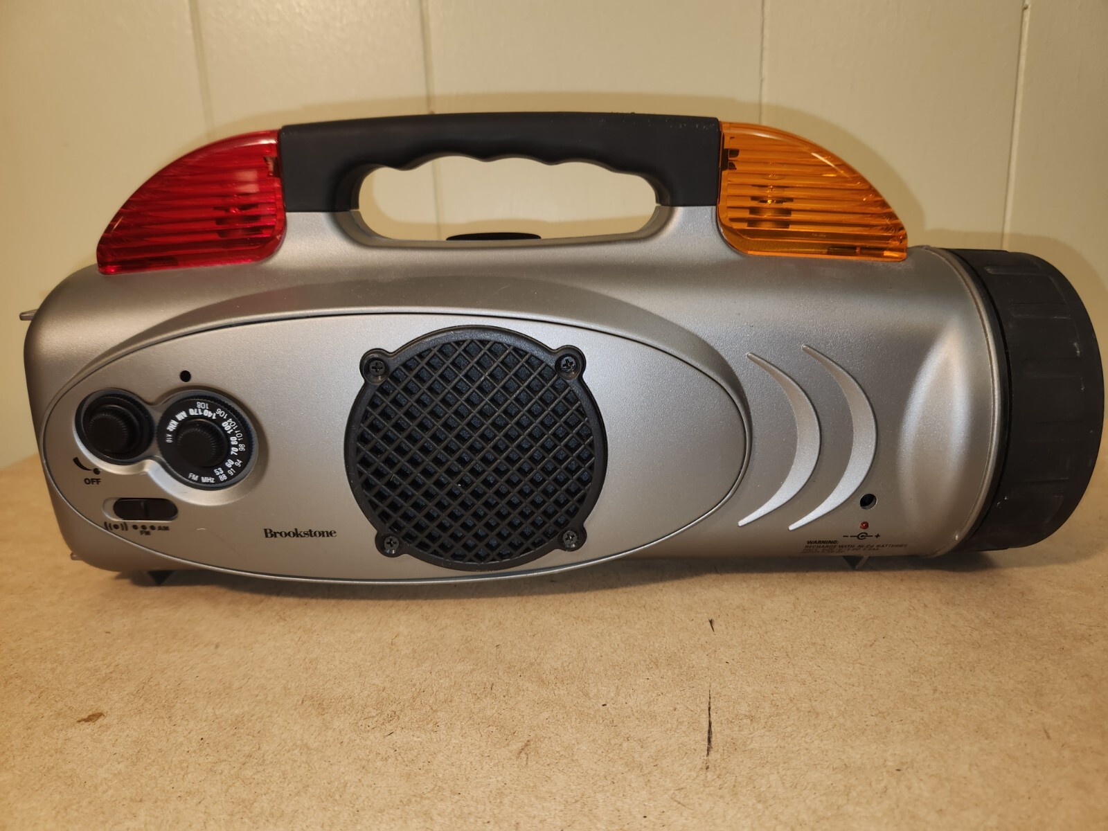 Vintage Brookstone Emergency Flashlight, Radio and Multi-tools, Preowned, Tested