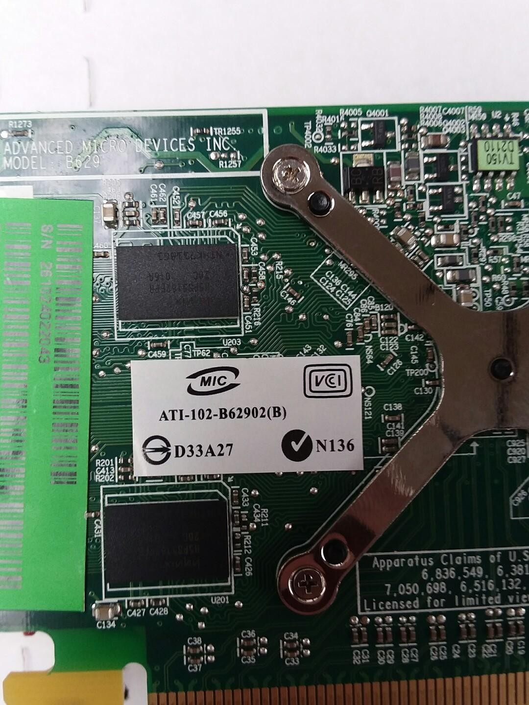 (2) ATI Radeon Graphics Card 256MB DMS-59 S-Video ATI-102-B62902(B) Full Height