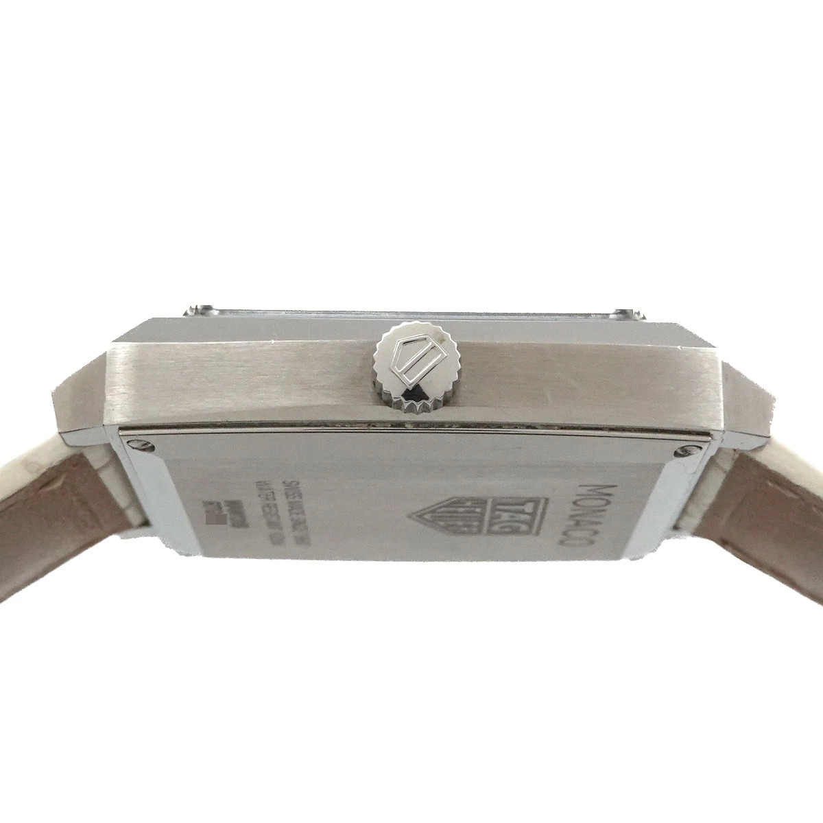 TAG Heuer Monaco WAW131B Boys’ Watch 12P Diamond Date White Shell Quartz