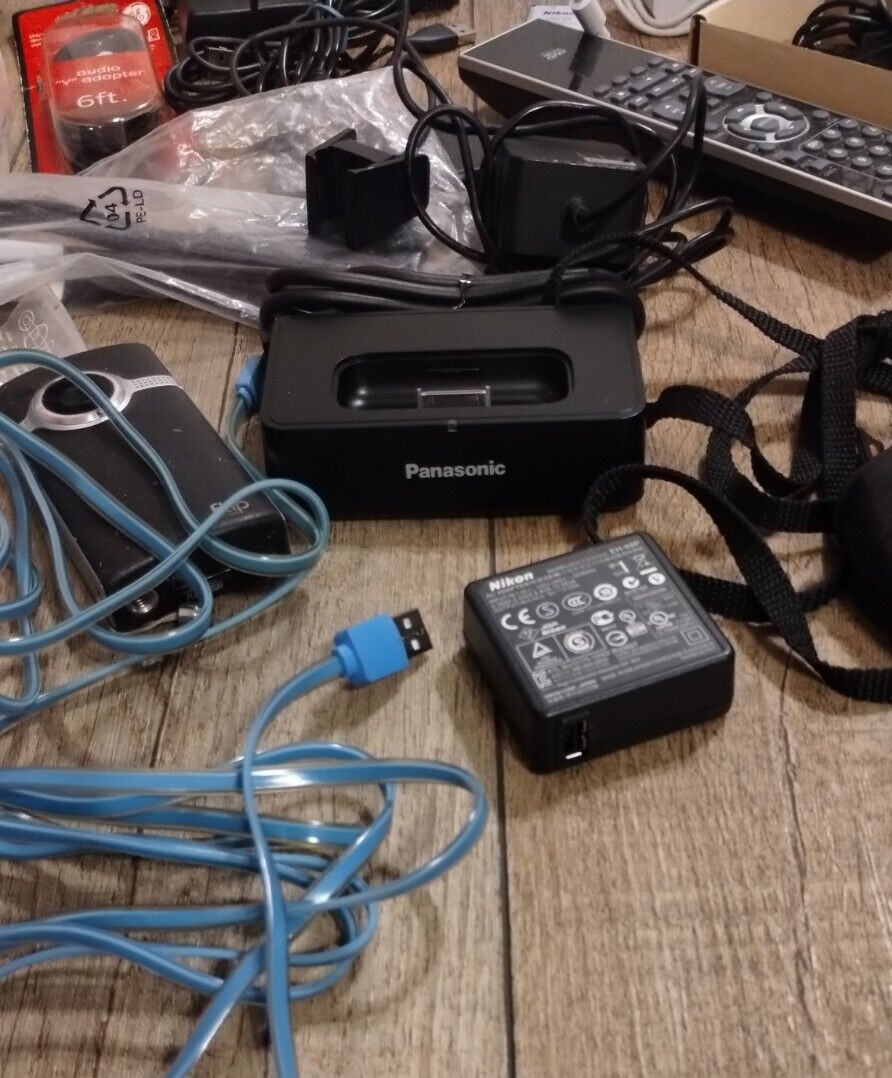 Lot Random Tech Box – Electronics Cables Chargers Cases Power IPad Amplifier etc