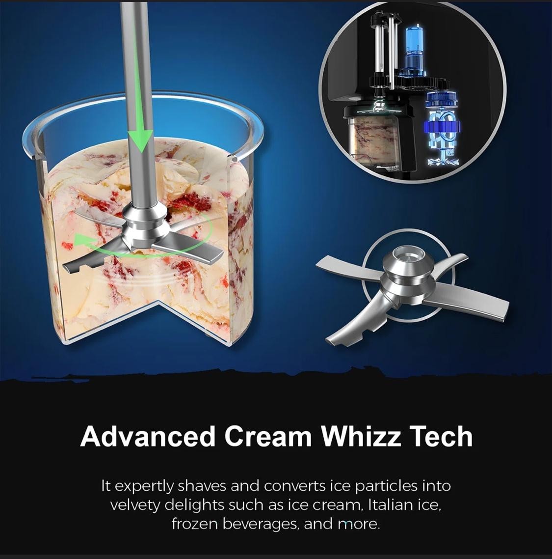 Food Genie: Dessert Station – Black – 11-In-1 Ice Cream & Frozen Treat Maker
