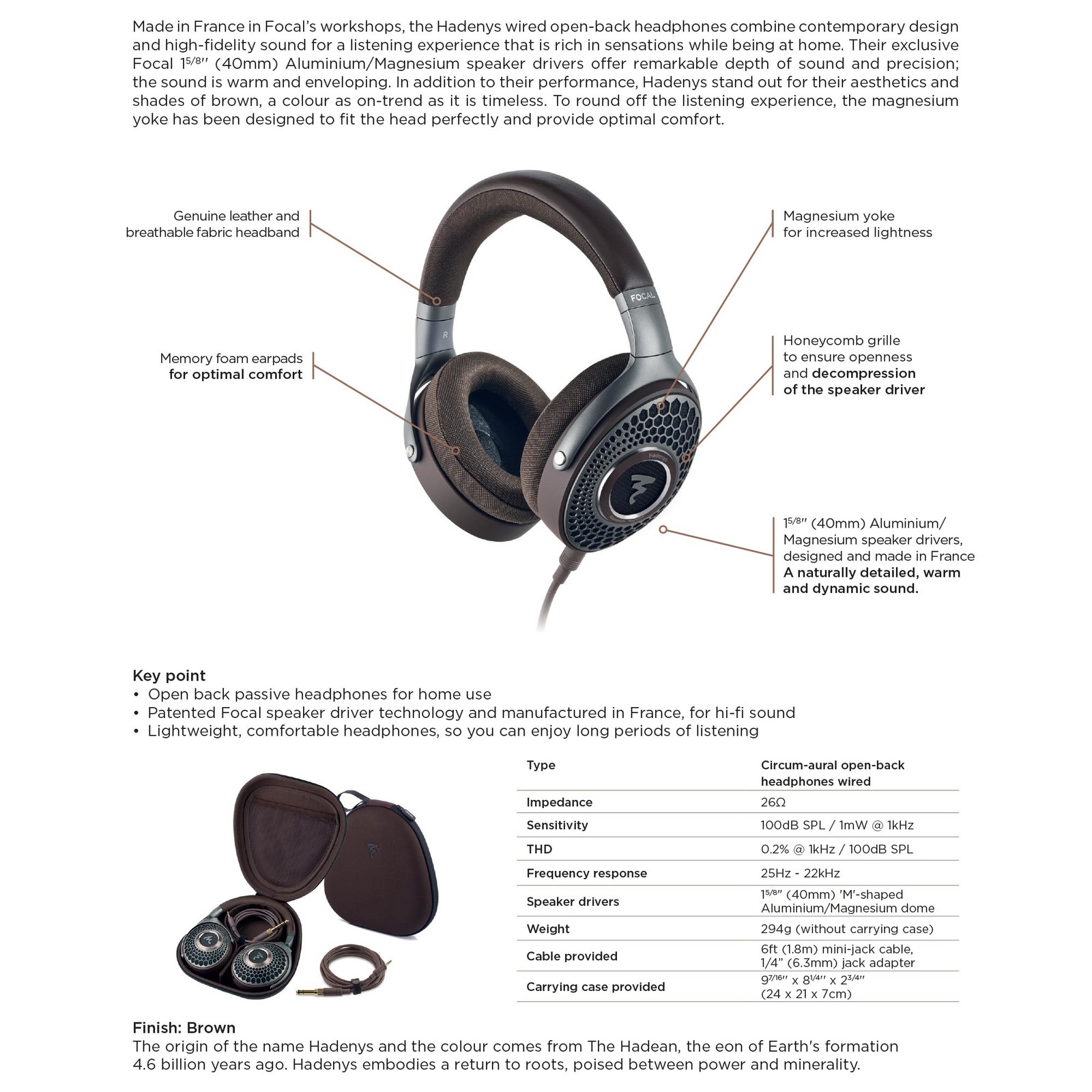 Focal HADEYNS High-Fidelity Open-Back Headphones – Used, Good