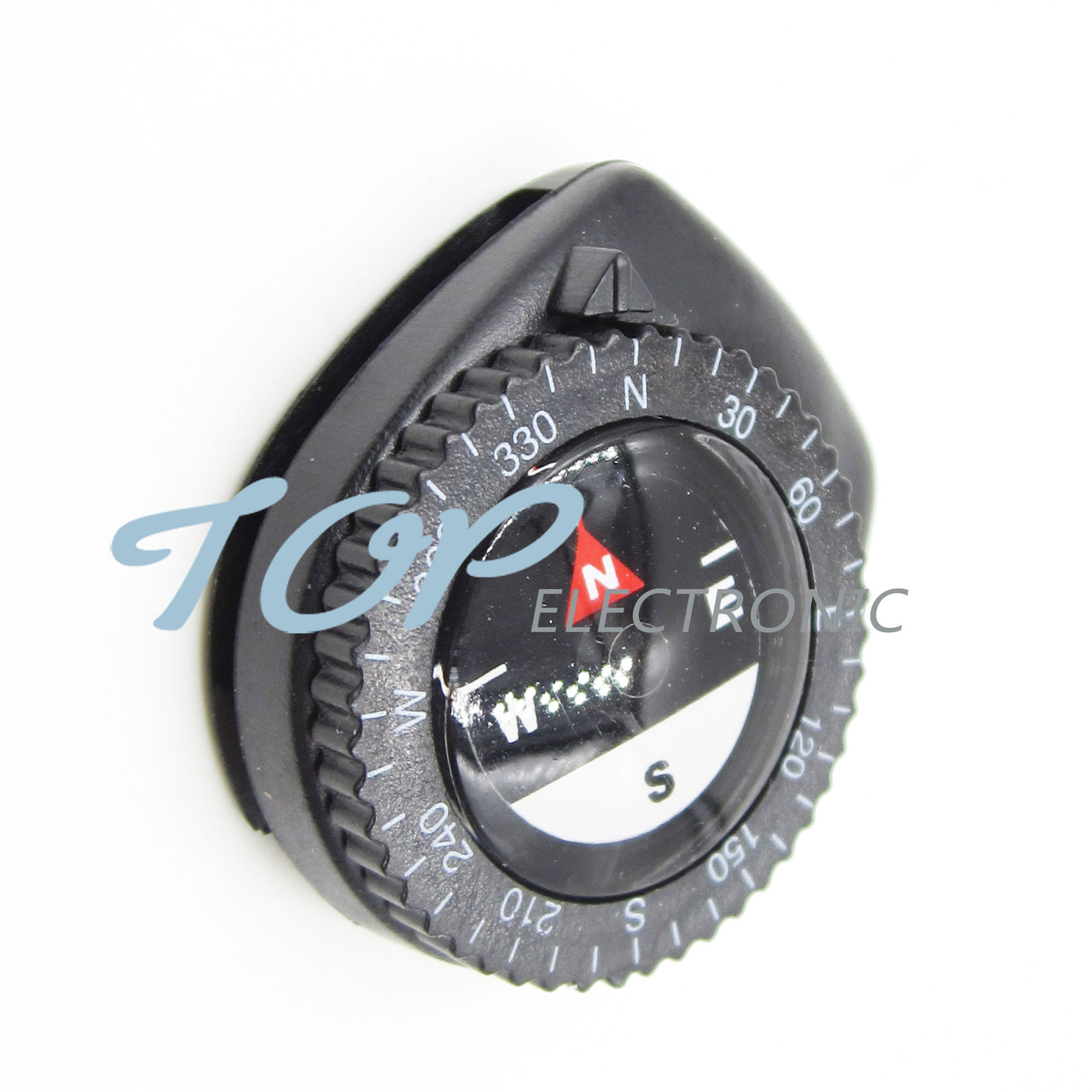 5PCS Mini Clear Liquid-filled Compass w/ Clip Outdoor Molle Backpack Pouches