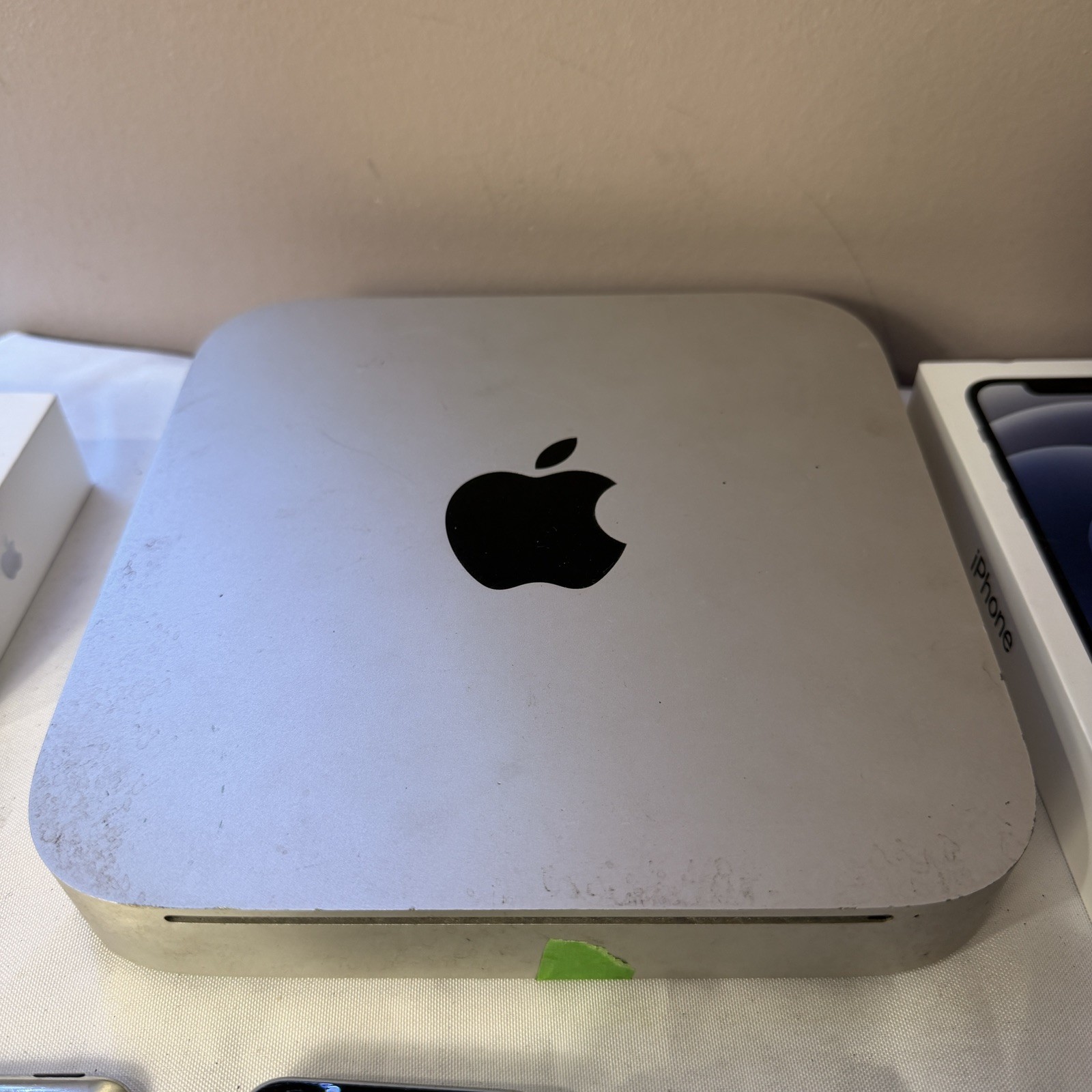 Apple products lot (28 items) Iphones, Mini Mac, tablet, boxes, accessories more