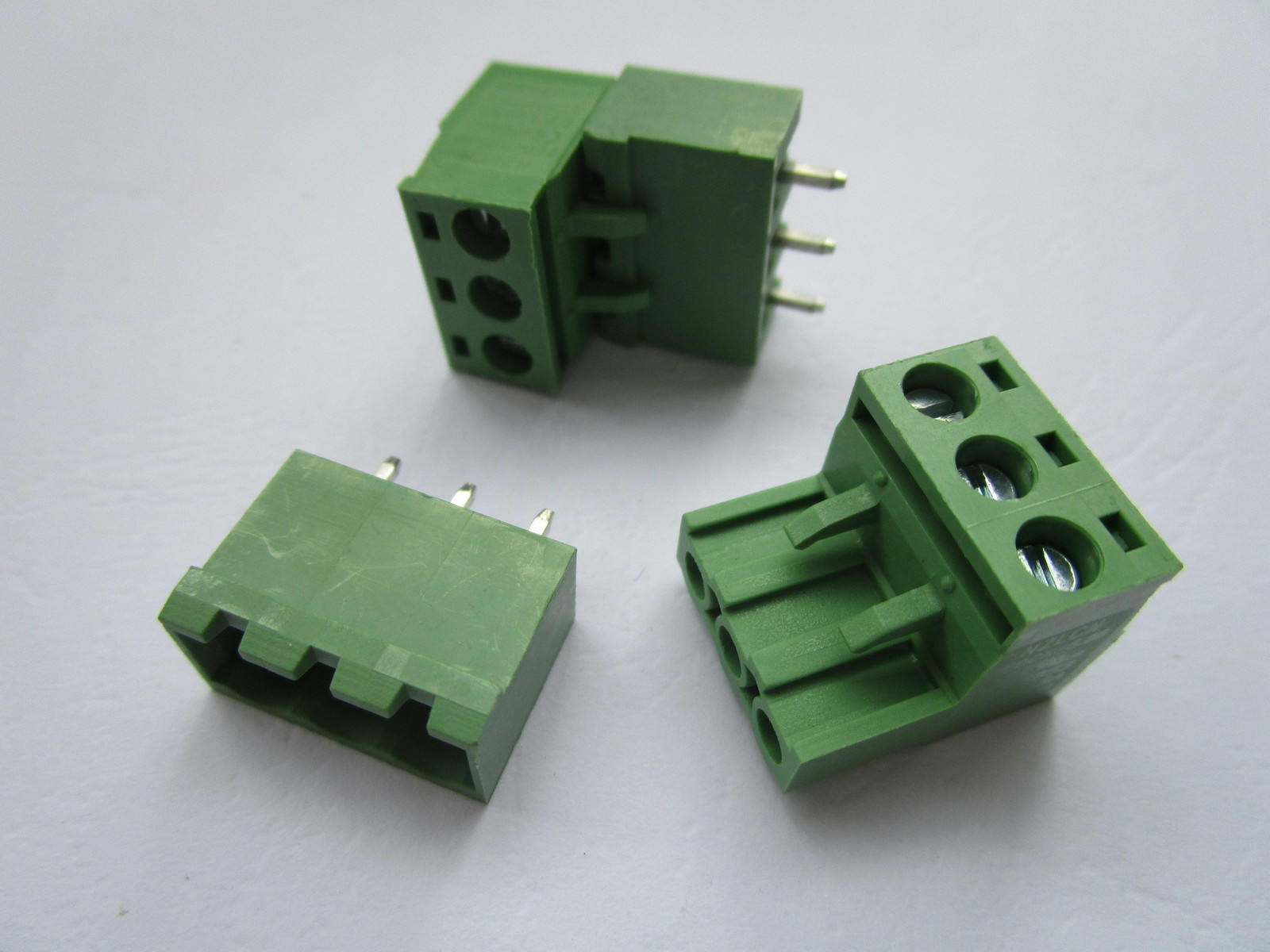10 pcs Close Straight 3 pin 5.08mm Screw Terminal Block Connector Plugbale Type