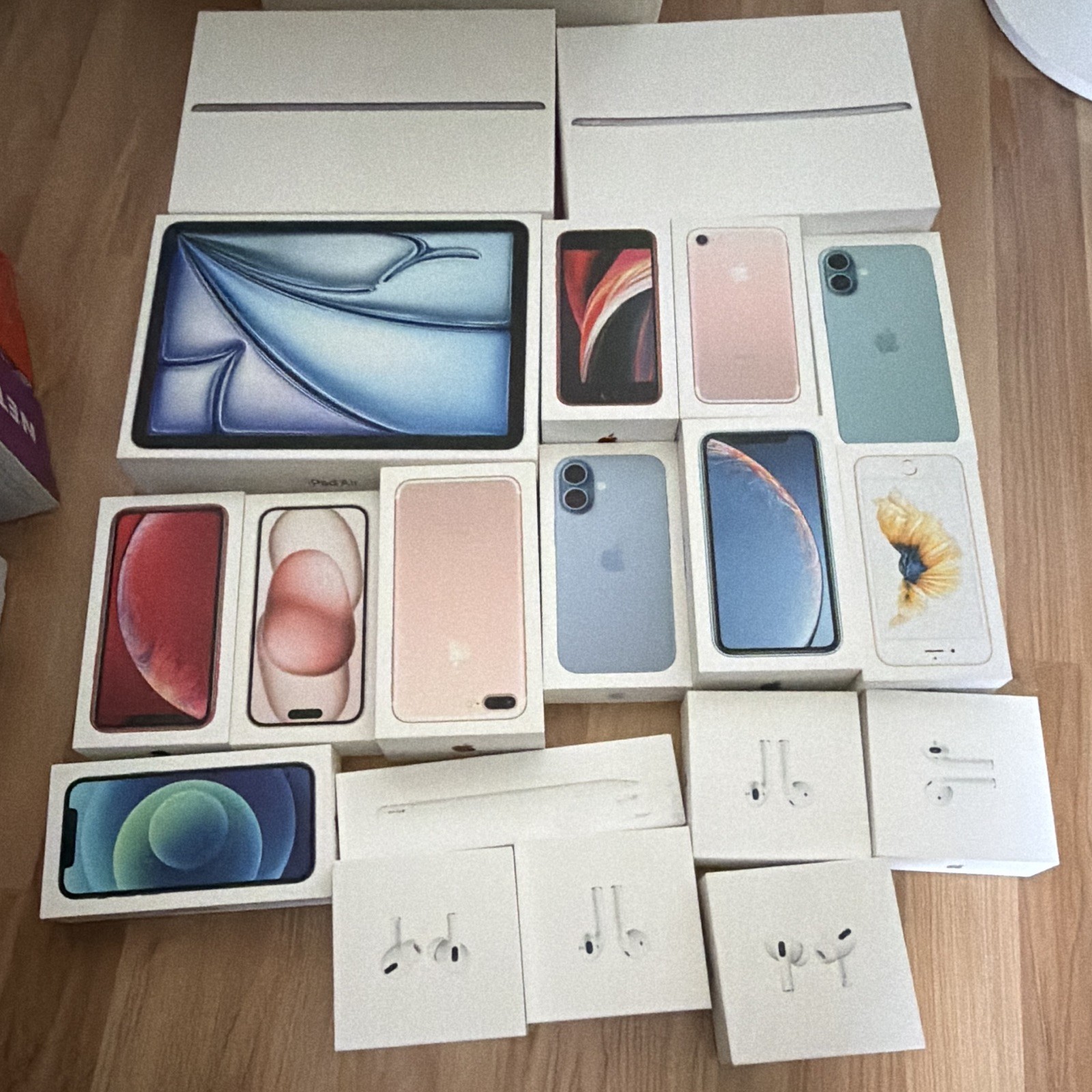 Apple Mixed Lot iPhone iPad AirPods Boxes, EMPTY BOXES