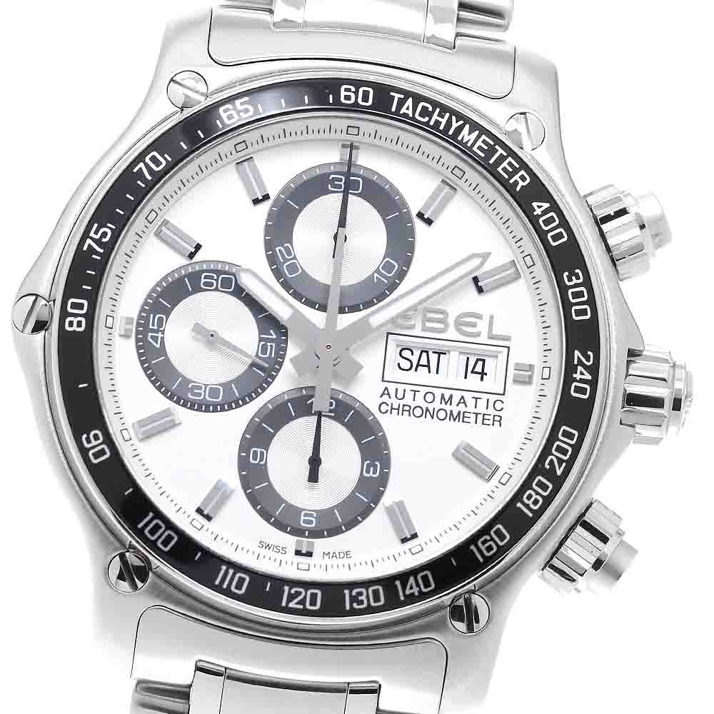 Ebel E9750L62 1911 Discovery Day-Date Chronograph Automatic Men Watch Boxed