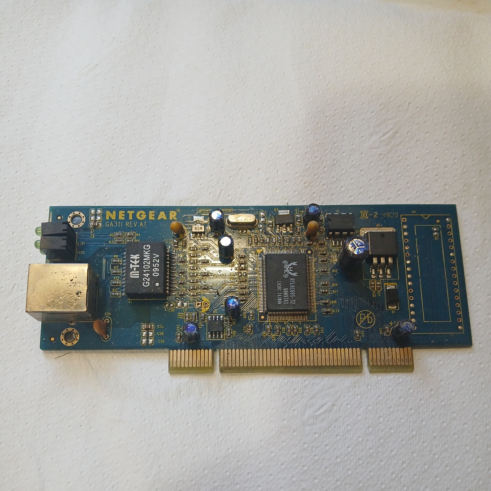 NETGEAR GA311 Gigabit Ethernet LAN PCI Adapter support 10/ 100/ 1000Mbps REV A1