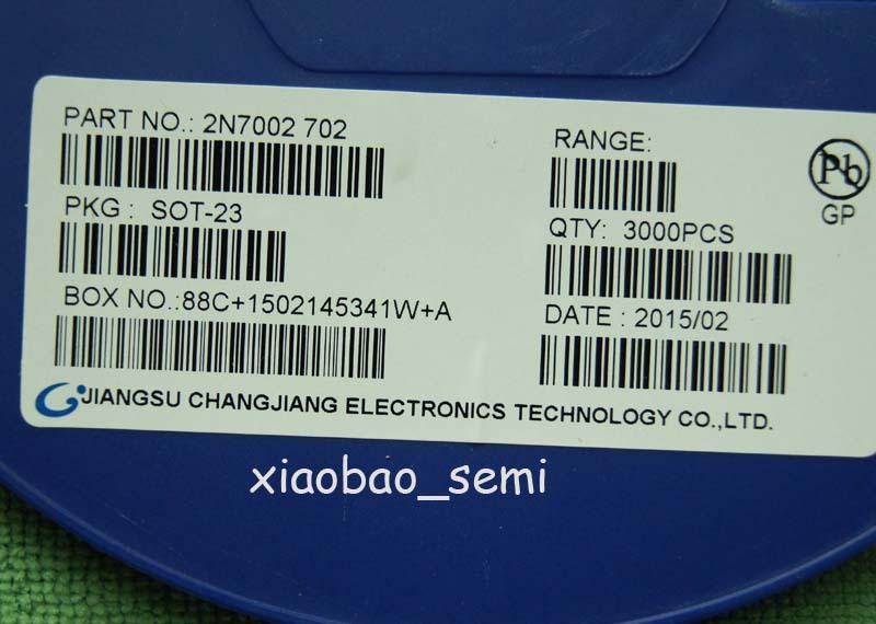 200pcs New 2N7002 SOT-23 N-Channel MosFET