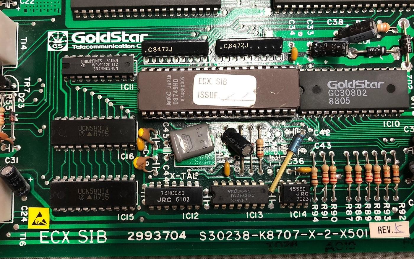 Executone Isoetec Encore ECX SIB 2993704 S30238-K8707-X-2-X501 Circuit Card REVK