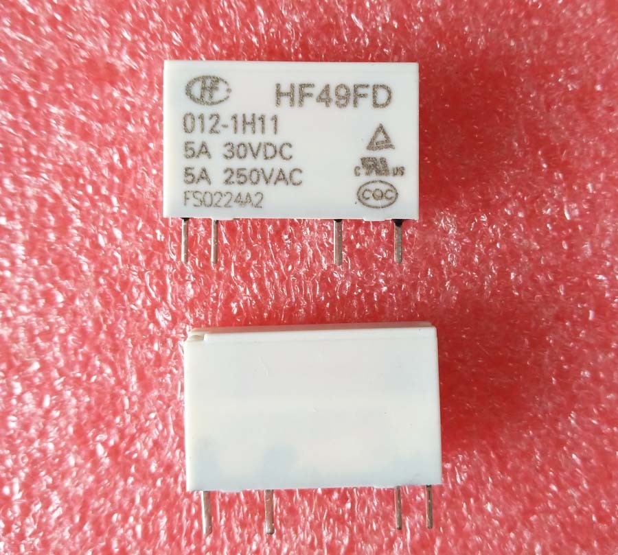 5PCS ORIGINAL HF49FD-012-1H11 12V Relay 4Pins HONGFA