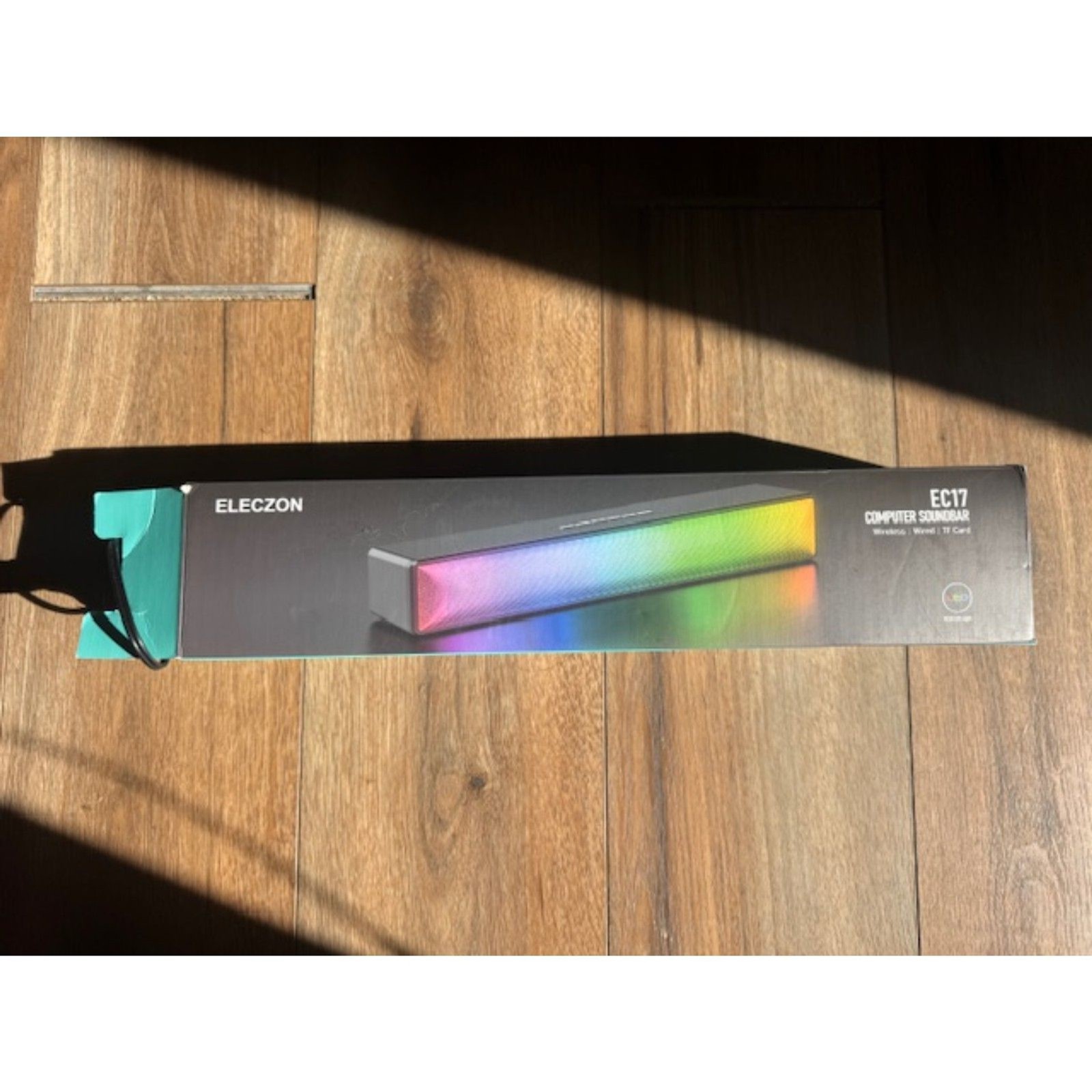 ELECZON Computer Soundbar, Wireless, TF Card, RGB LED Light