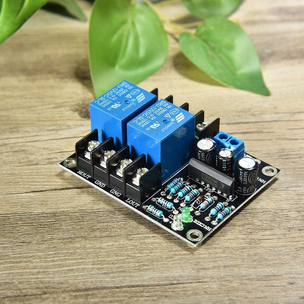 Comimark 1Pcs UPC1237 Dual Channel Speaker Protection Circuit Board Boot DC 12-2