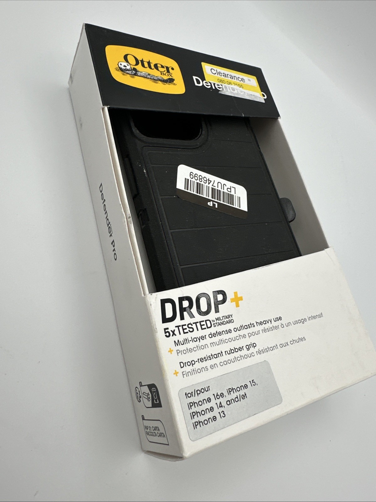 OtterBox Apple iPhone 16e/iPhone 15/iPhone 14/ 13 Defender Series Case-Black