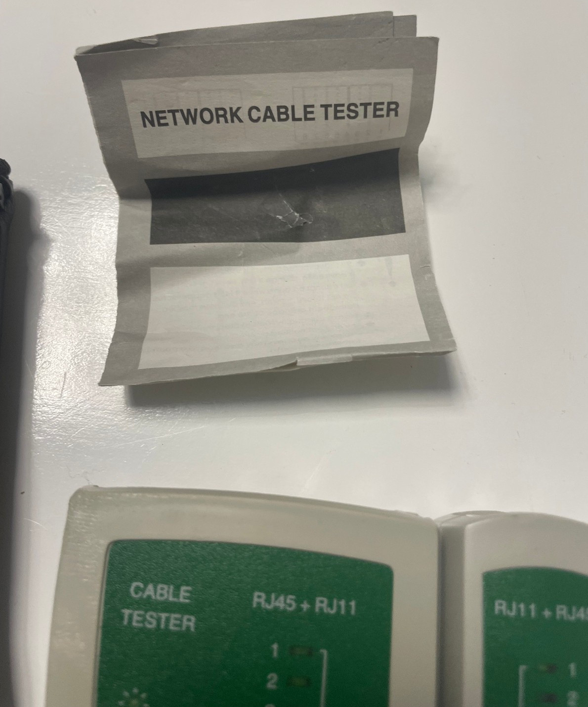 Network Patch Cable Tester Ethernet Telephone Lan RJ11 RJ12 RJ45 Cable w/SoftCas