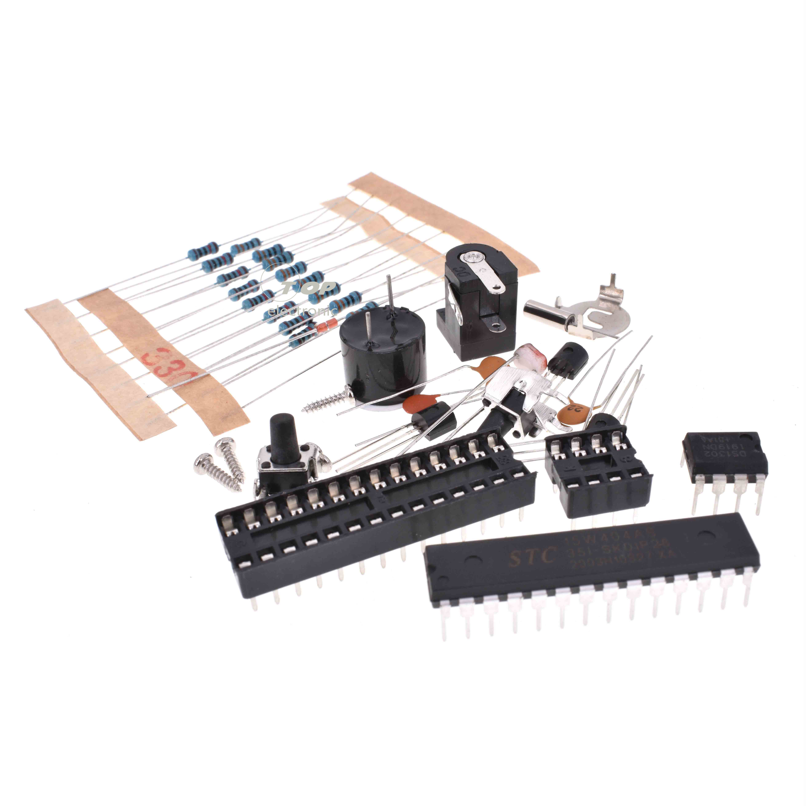 DIY Digital LED Electronic Microcontroller Clock display Light Control blue