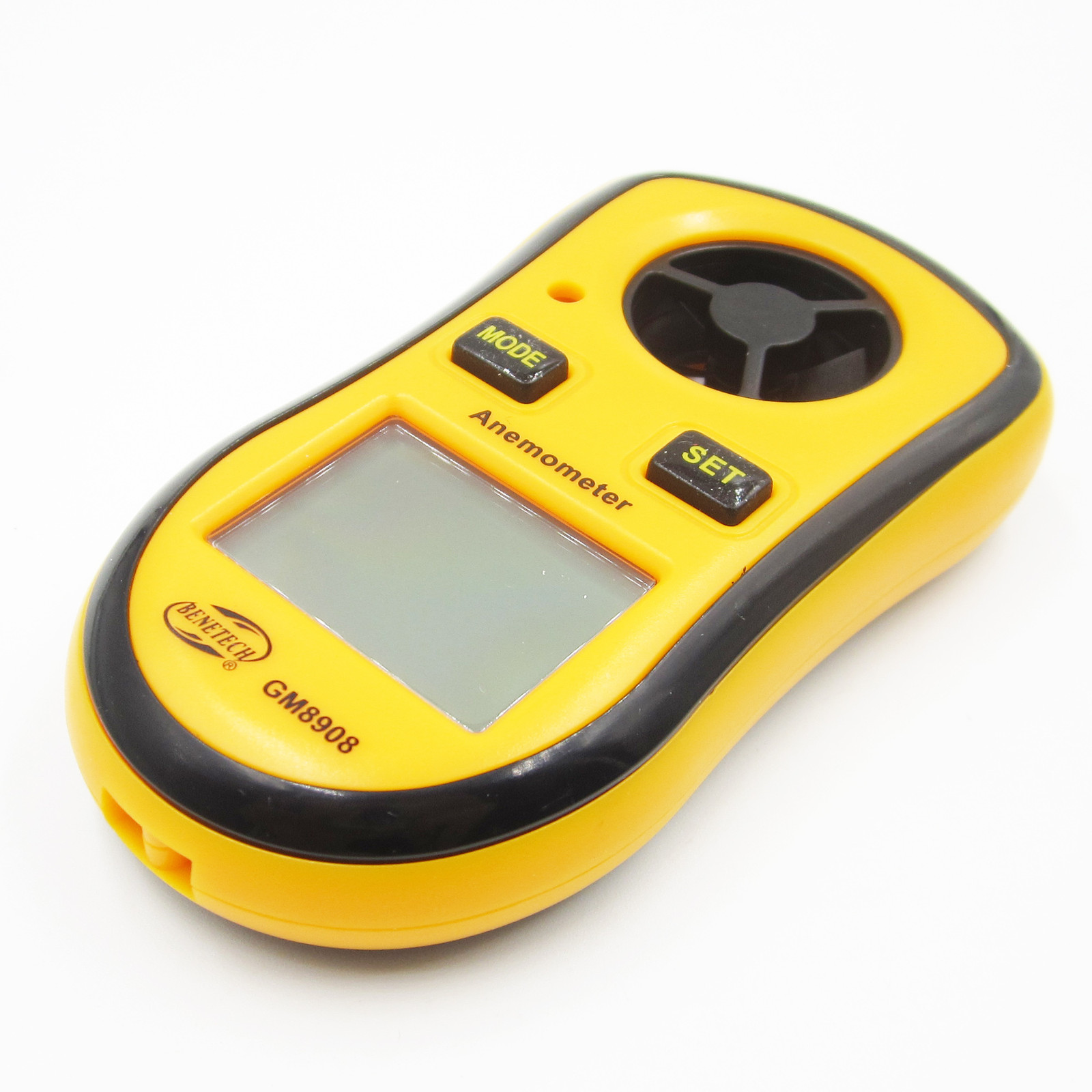GM8908 LCD Wind Speed Gauge Meter Anemometer NTC Thermometer B