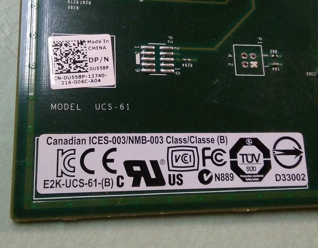 SAS Raid Controller Card PCIe X8 Dell 0U558P E2K-UCS-61-(B) PowerEdge T410 _00MS
