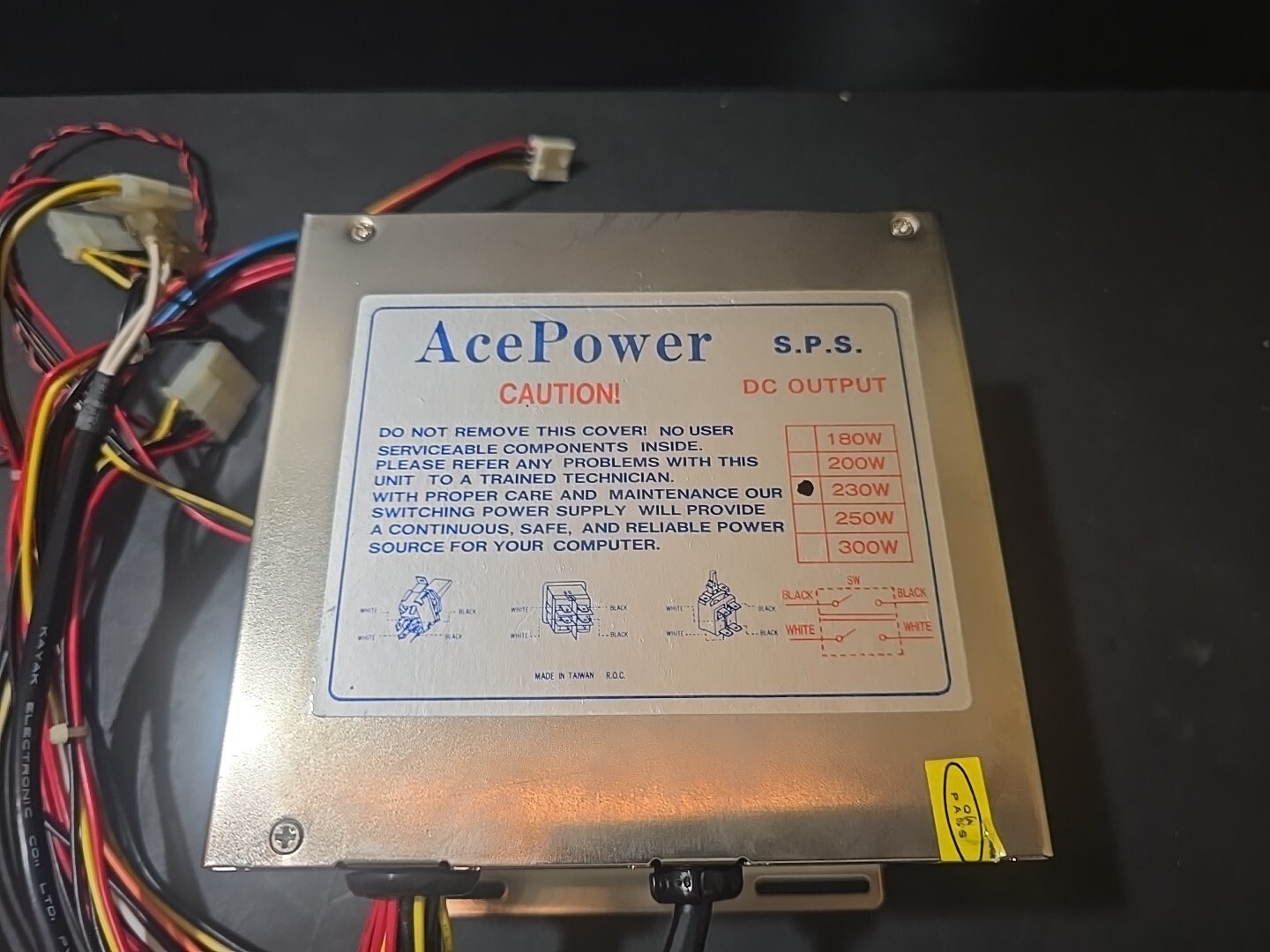 ACE POWER SPS 230W Power Supply Unit / PSU