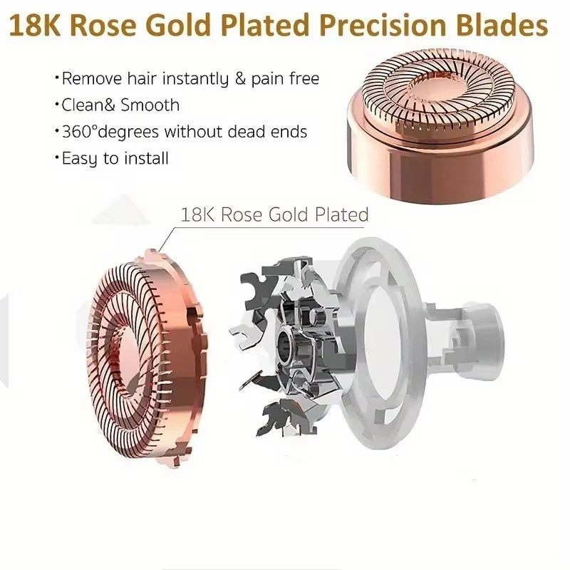 Replacement Heads for Flawless Generation 2 Double Halo Gen 2 4 Pcs
