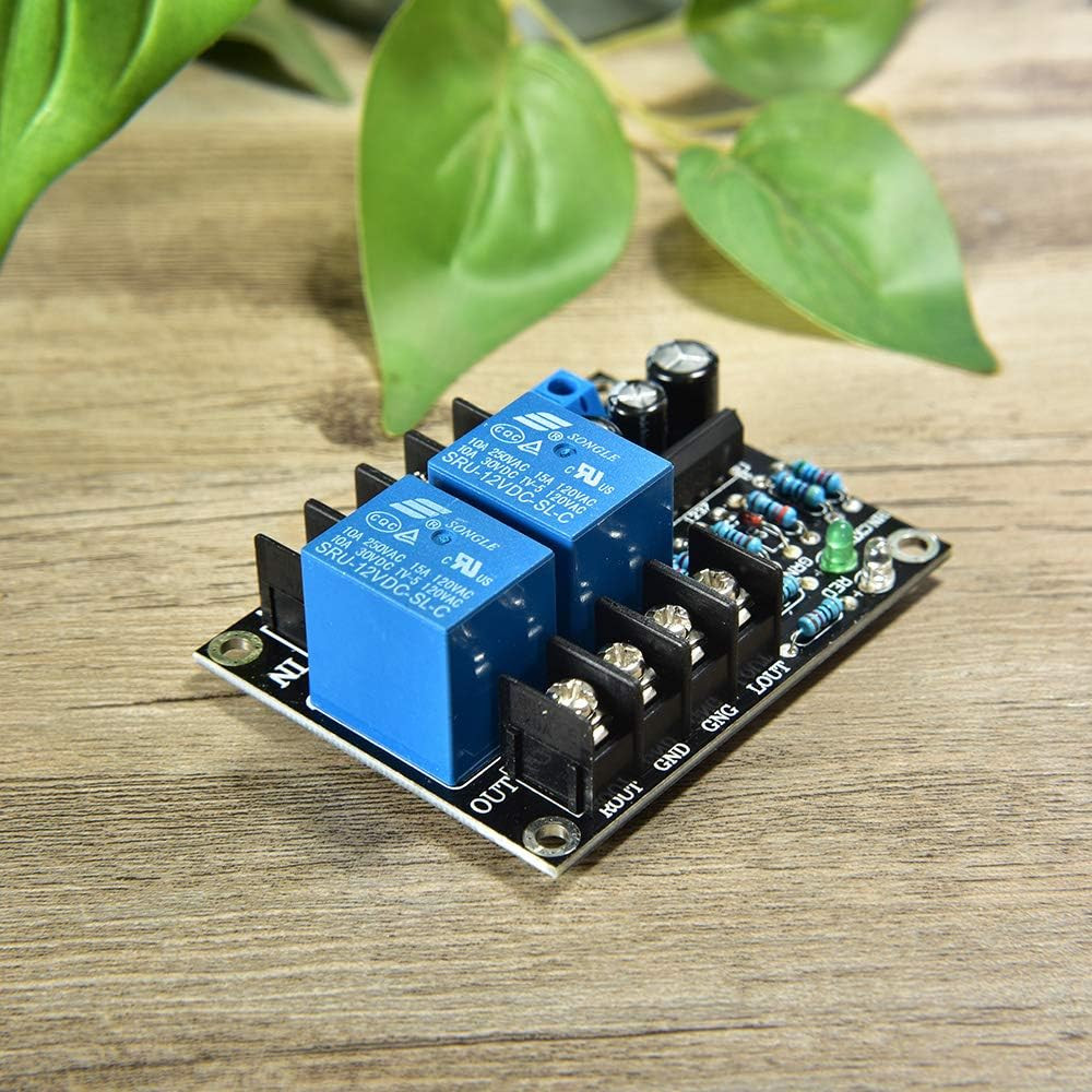 Comimark 1Pcs UPC1237 Dual Channel Speaker Protection Circuit Board Boot DC 12-2