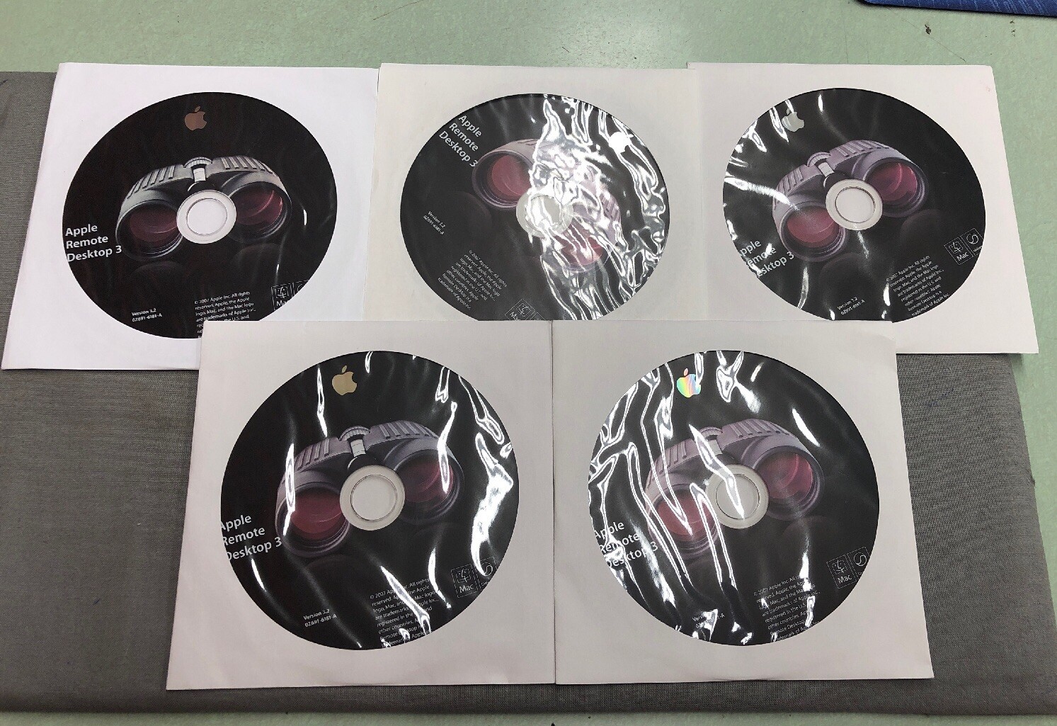LOT OF 5 APPLE REMOTE DESKTOP 3 INSTALLATION DISC NO KEY