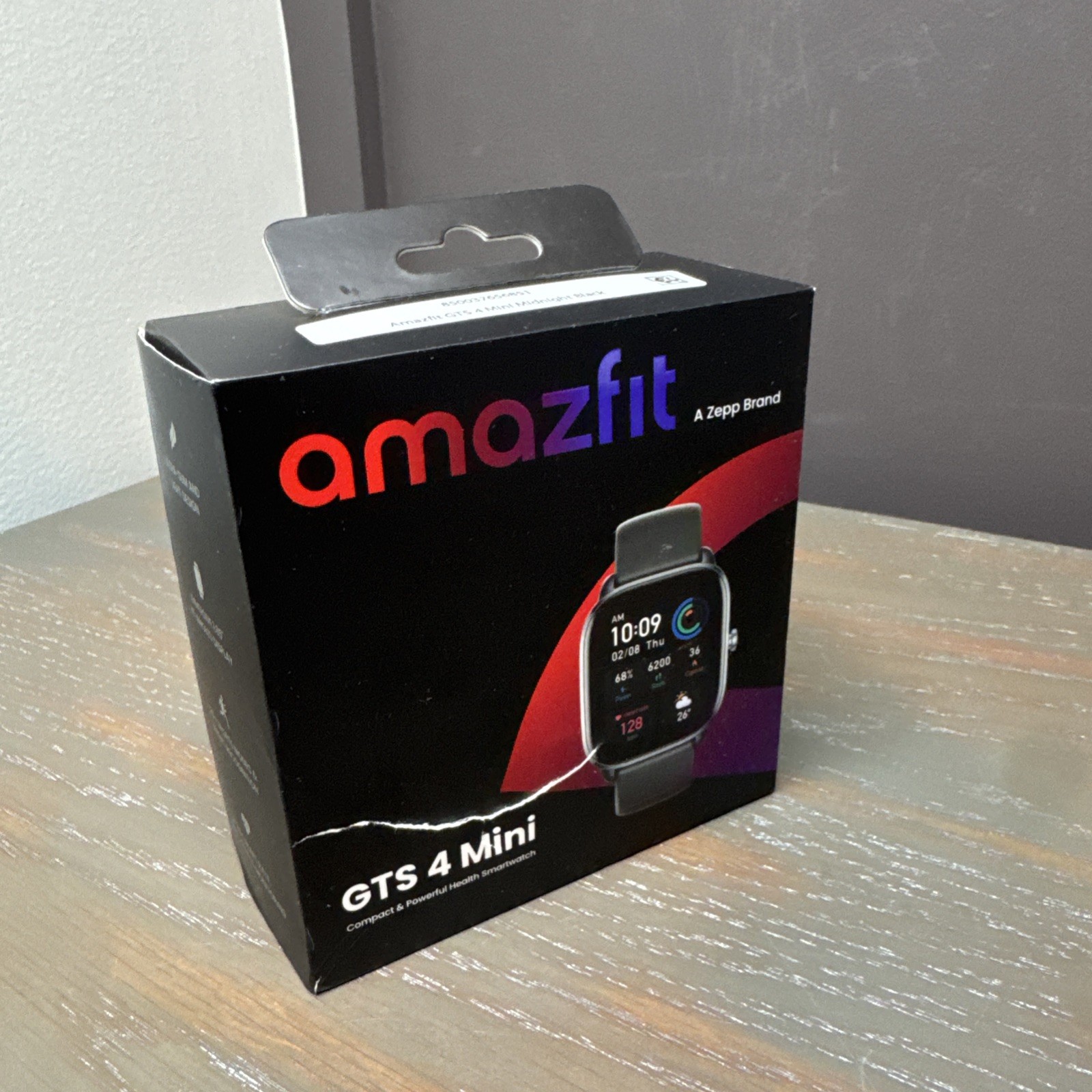 Amazfit GTS 4 LCD Mini Smart Watch 1.65″ Midnight Black Android IOS