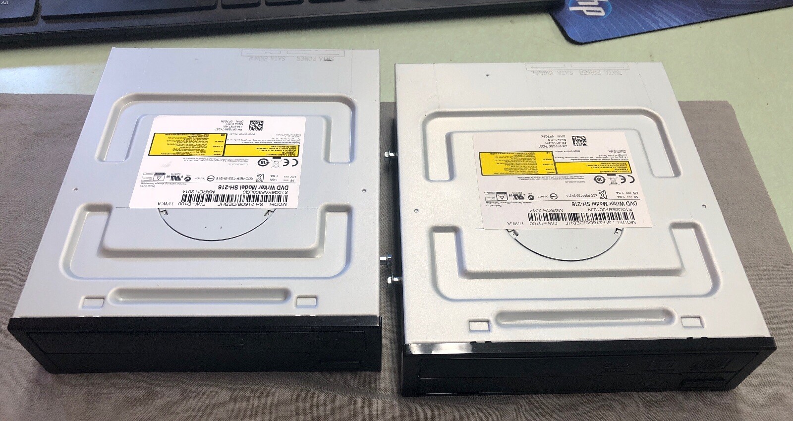 (2) TOSHIBA SAMSUNG SH-216DB/DEBHF MULTI DVD-RW DRIVE 0P7G5K