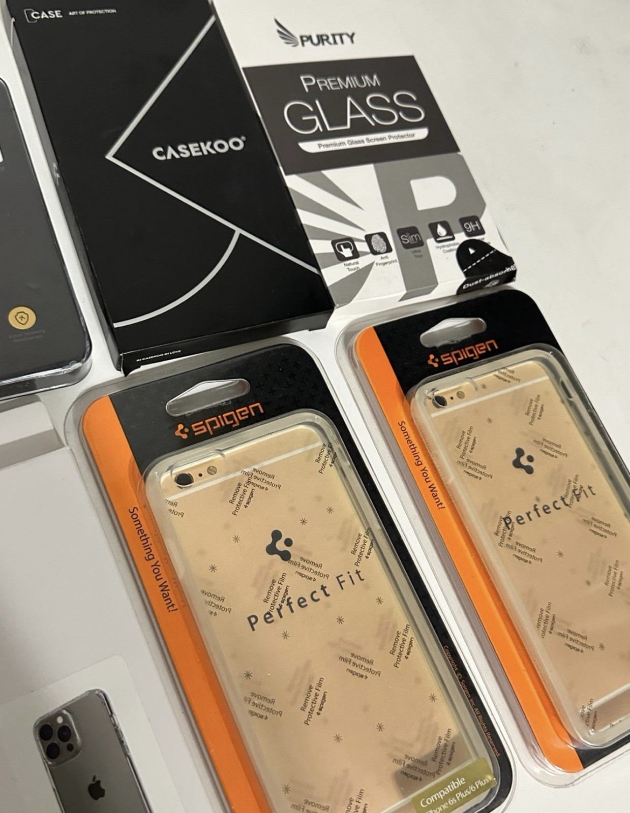 LifeProof NEXT, Spigen, ESR, Casekoo iPhone cases + Purity 9H tempered glass